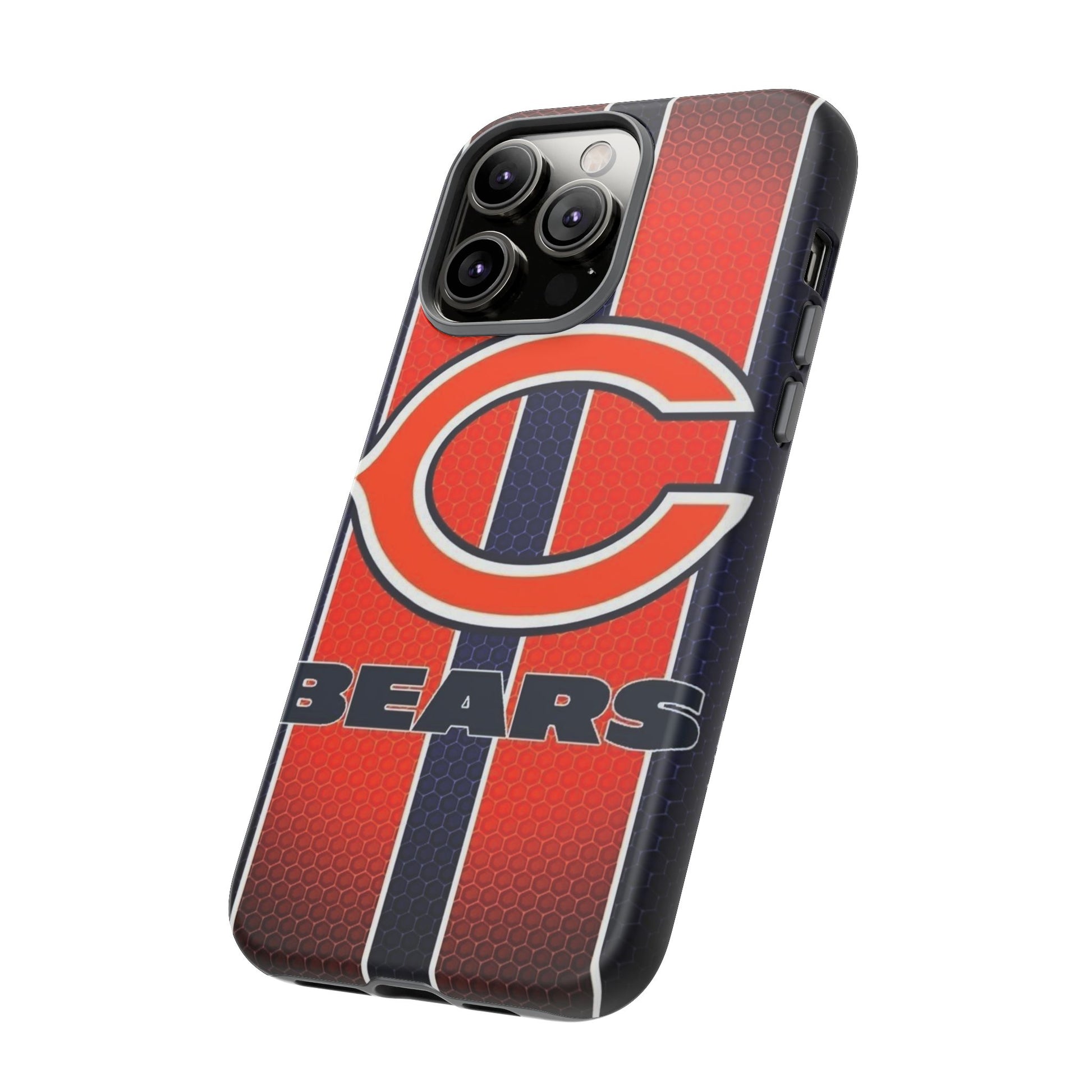 Chicago Bears Stripes Football Phone Case, Tough Cases for iPhones, Samsung, and Pixel