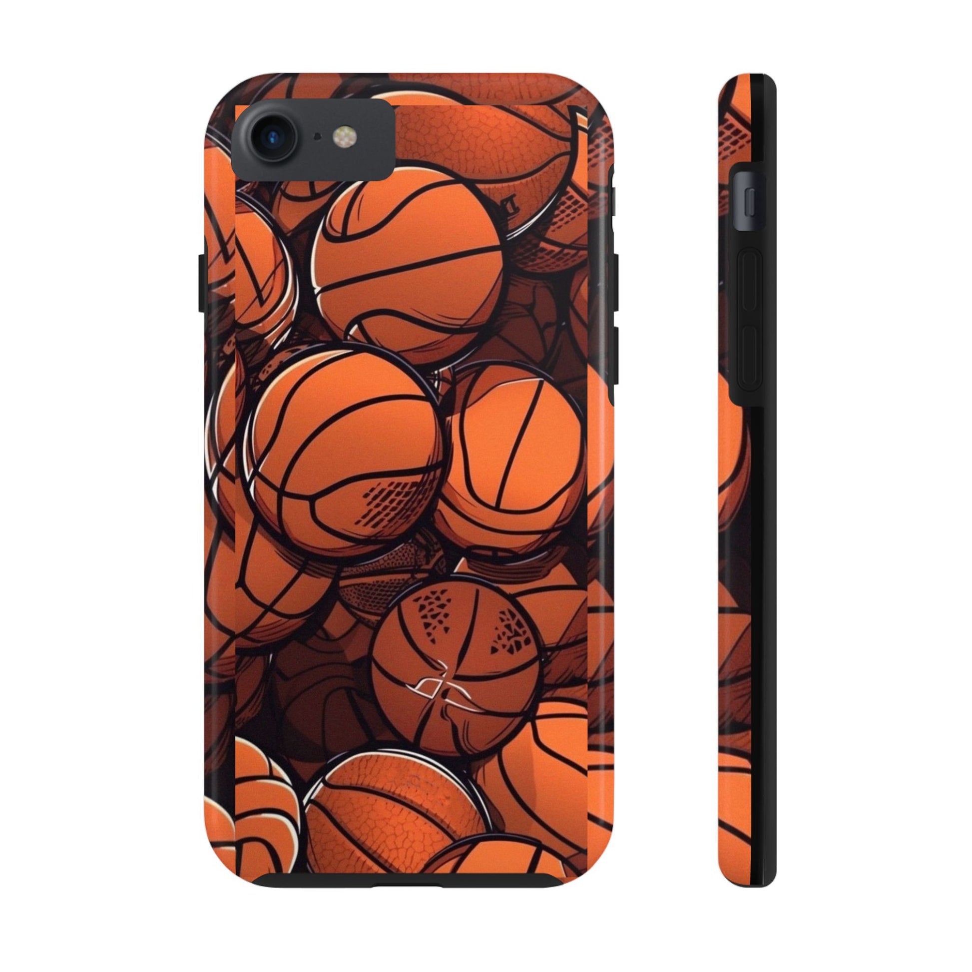 Basketball Pattern Design Tough Phone Cases for Iphones & Samsung Durable