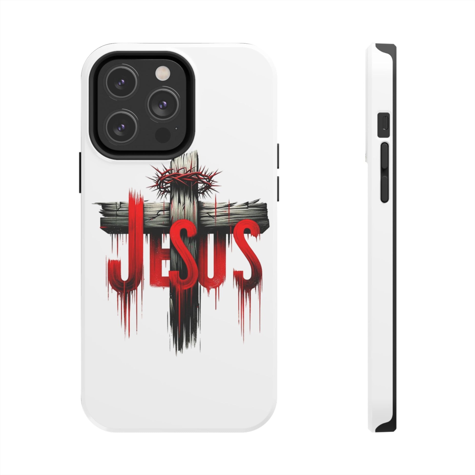 Jesus Cross and Crown Christian Theme Phone Cases for iPhones & Samsung Phones