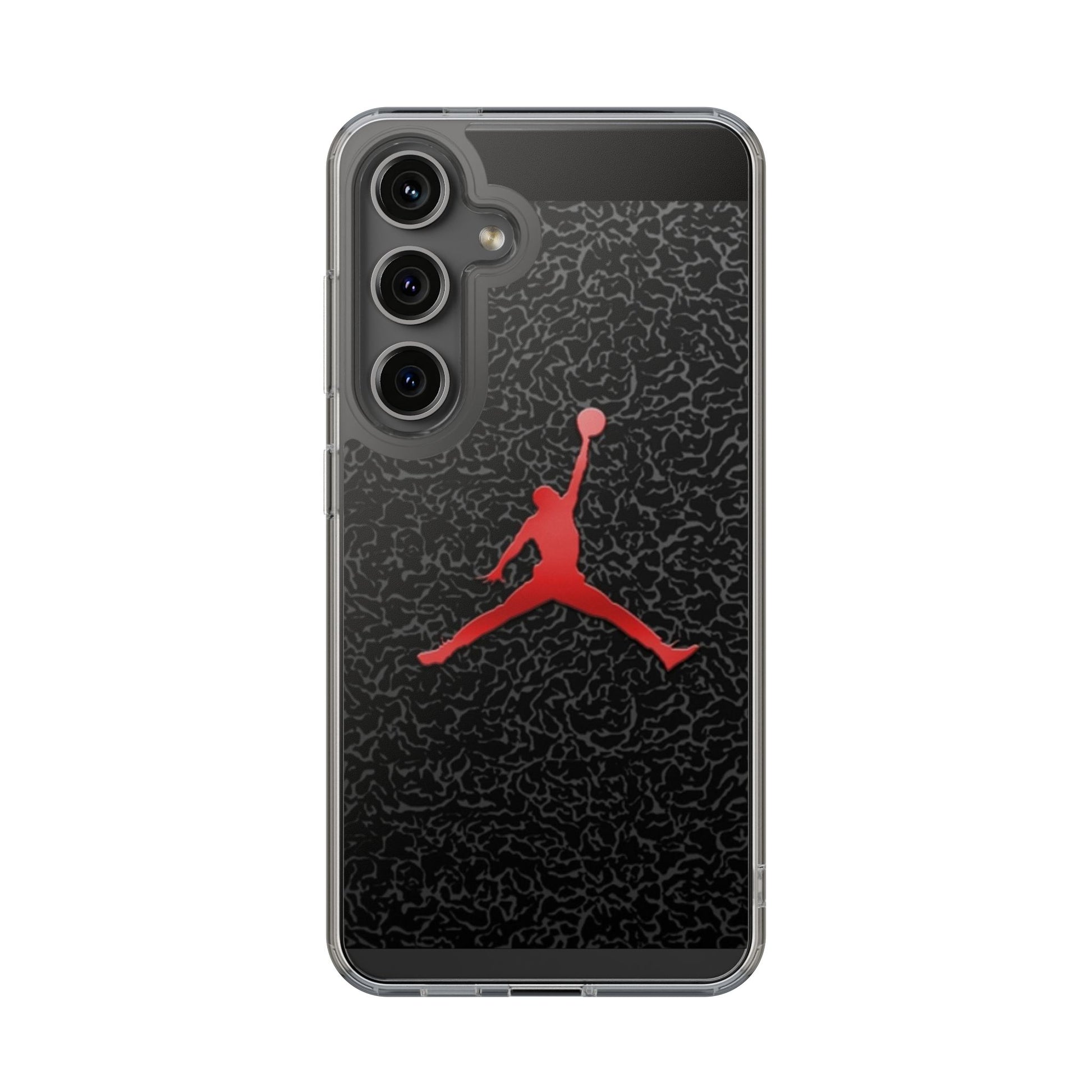 Jump Man Basketball style  Clear Phone Cover