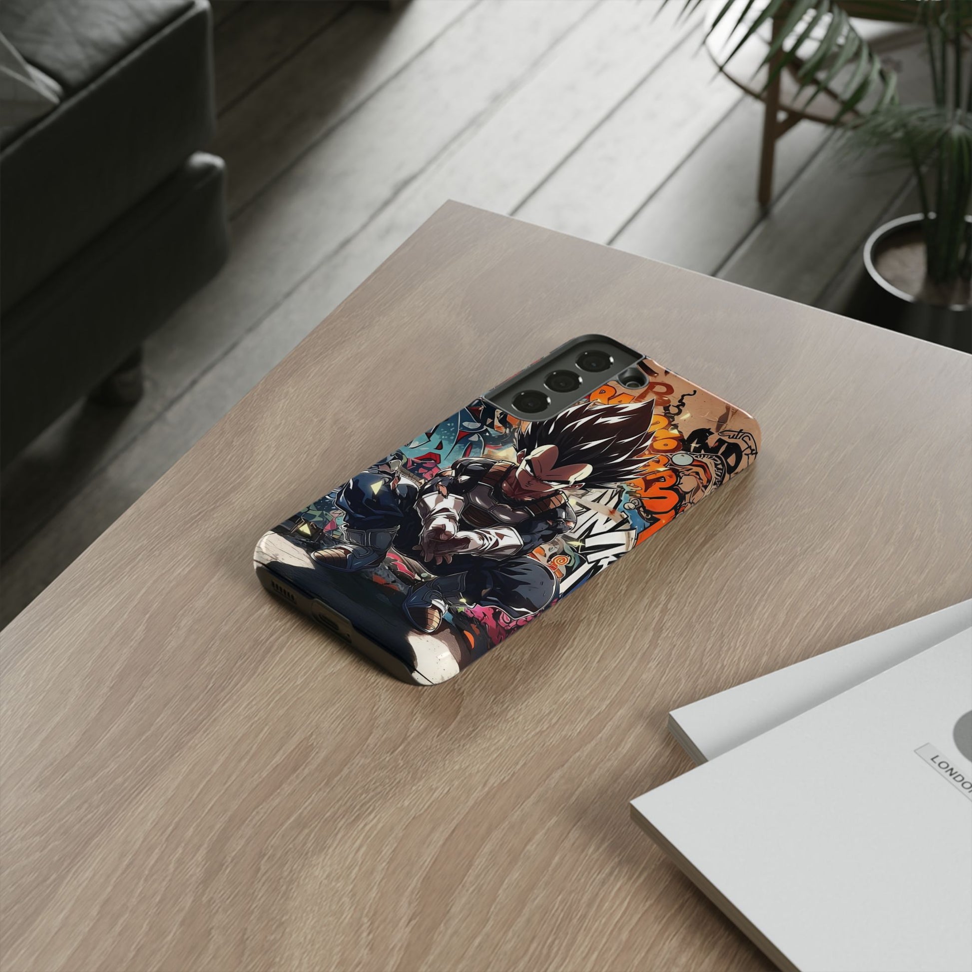 Anime Vegeta Dragon ball Z Tough Cases for iPhones, Samsung, and Pixel
