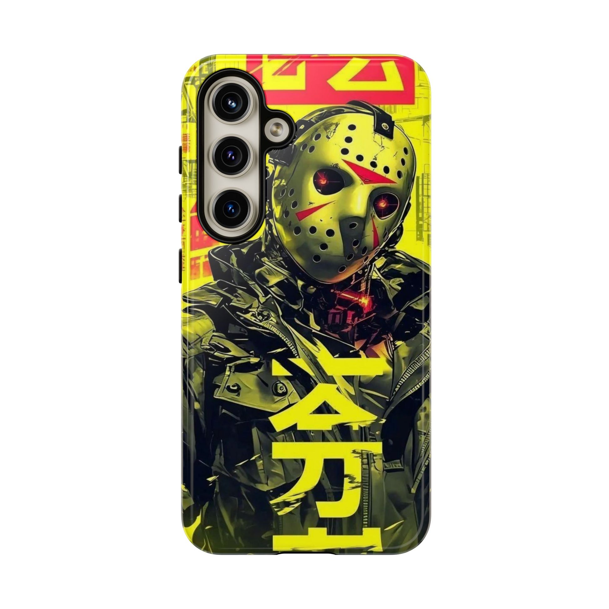 Cyberpunk X Jason Voorhees Tough Cases for iPhones, Samsung, and Pixel