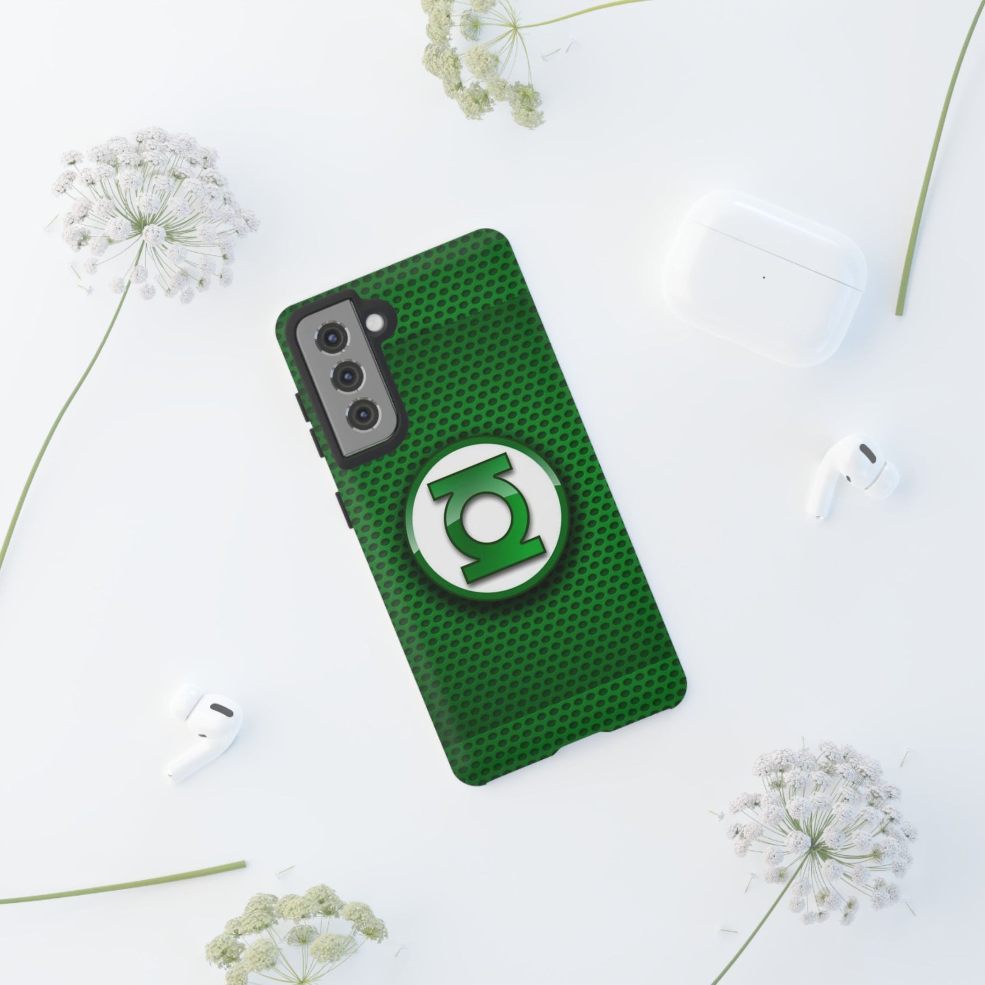 Green Lantern Logo Phone Case, Tough Cases, DC Case for iPhones, Samsung, and Pixel