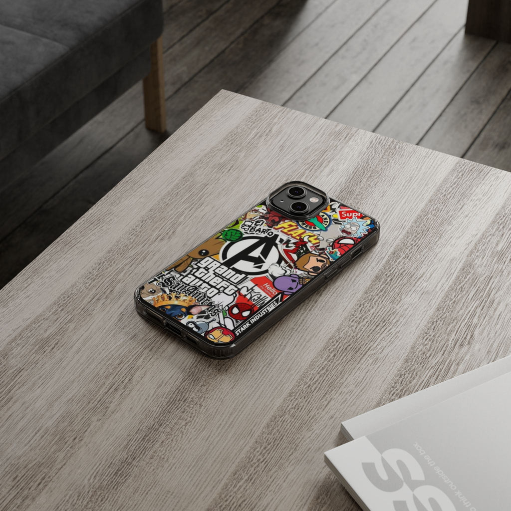 Phone Case, Sticker Bomb Design for iPhone and Samsung - Decal, Cover, Vinyl,