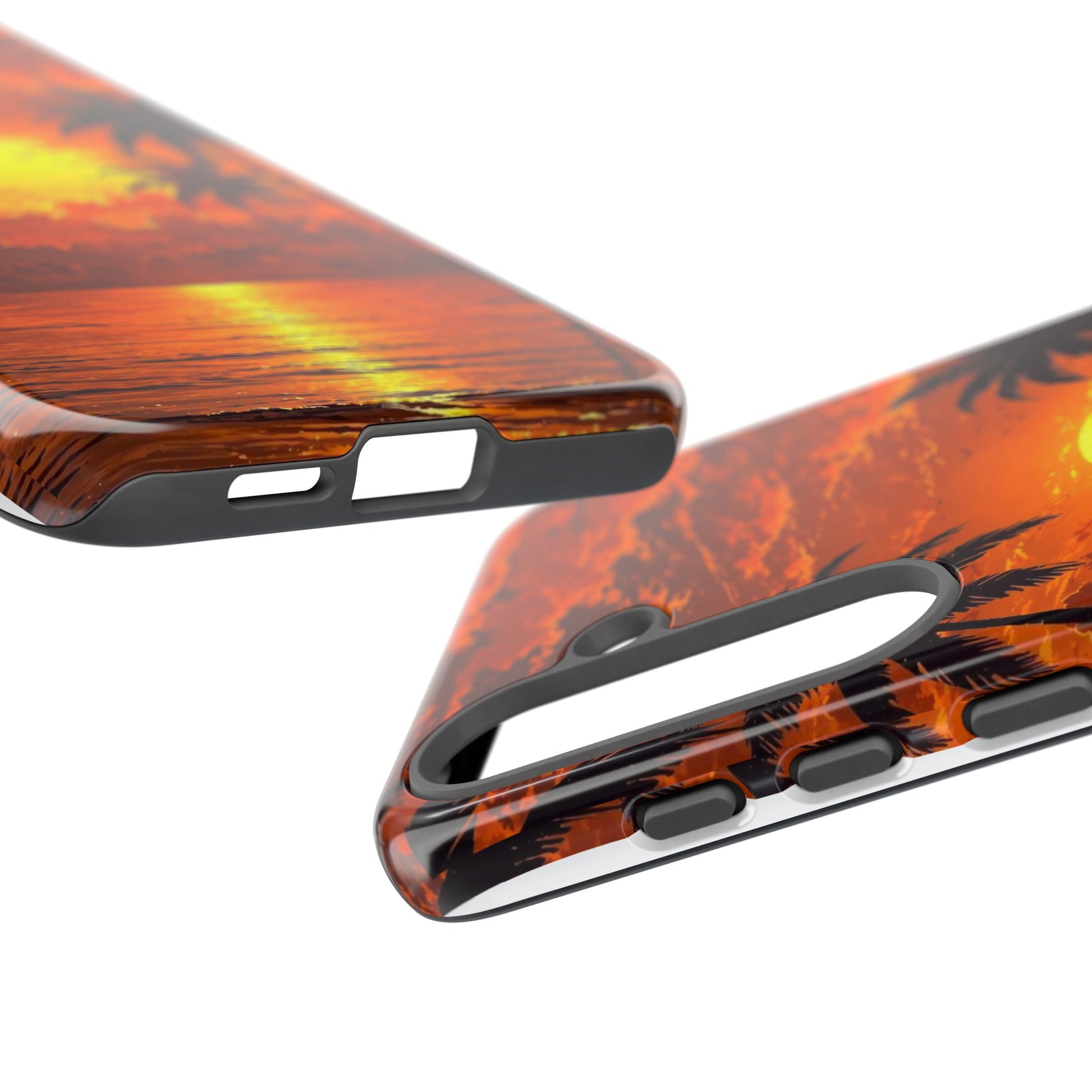 Beautiful Beach Sunset Tough Cases for iPhones, Samsung, and Pixel