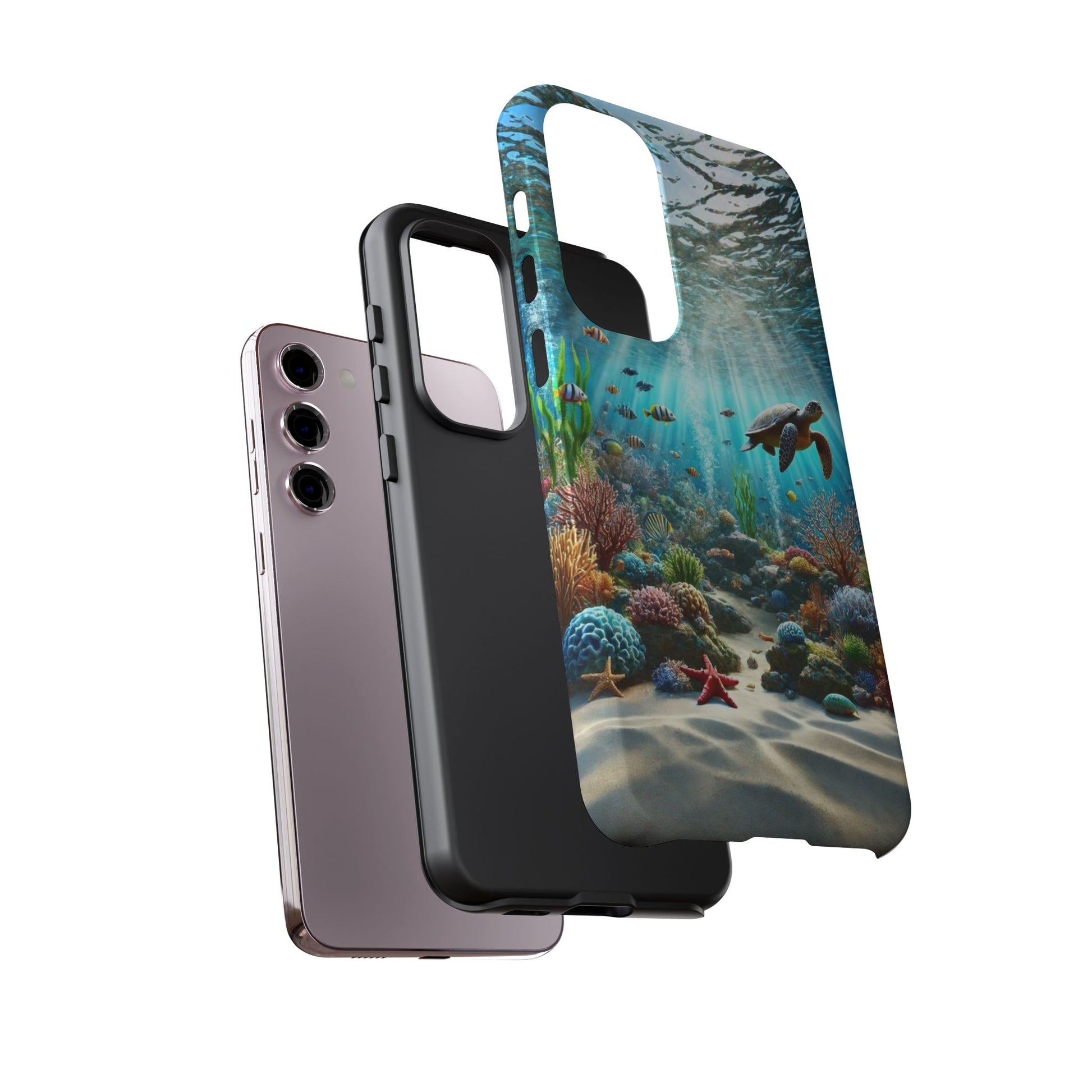 Under Sea Landscape Tough Cases for iPhones, Samsung, and Pixel