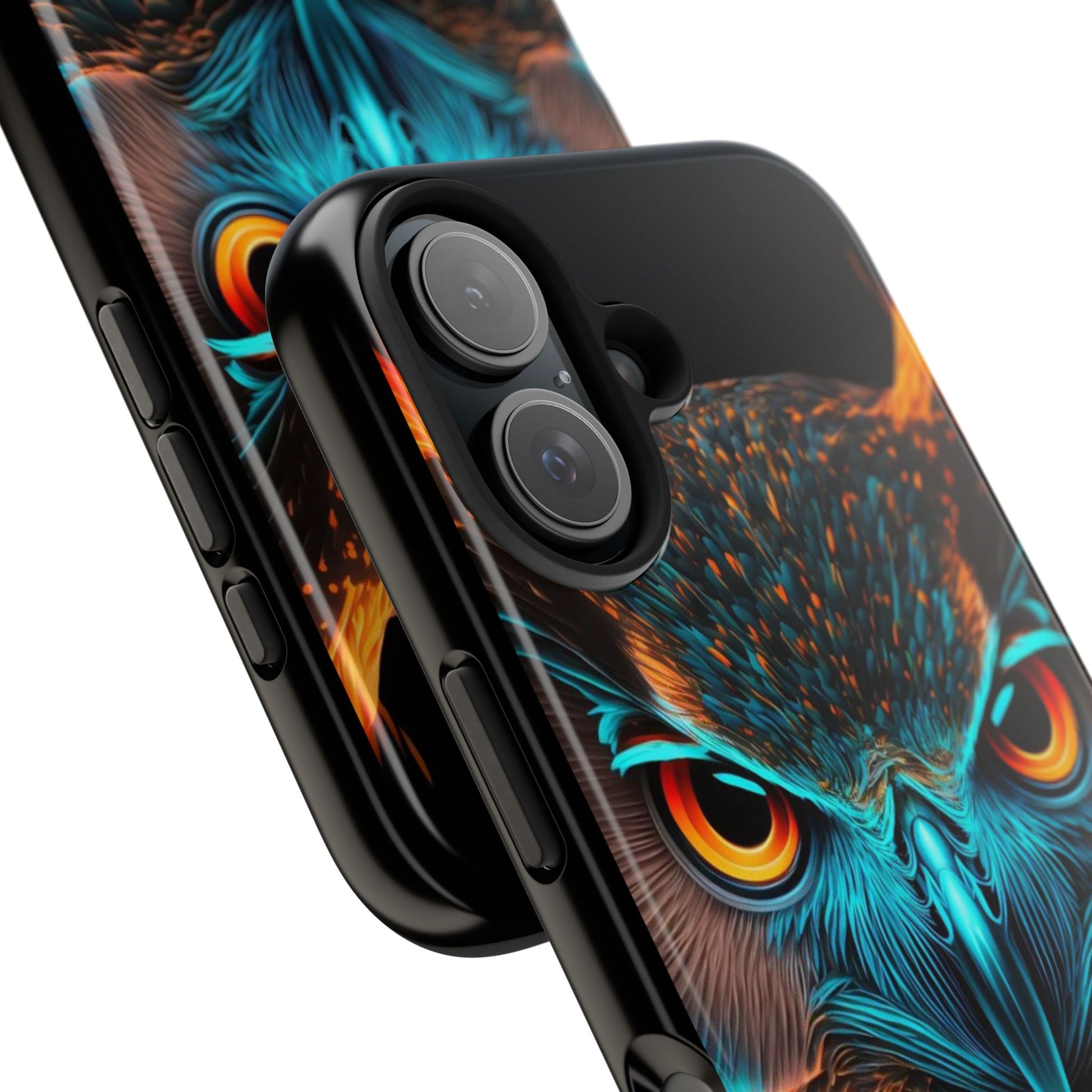 Neon Owl Theme Phone Cases for iPhones & Samsung Phones