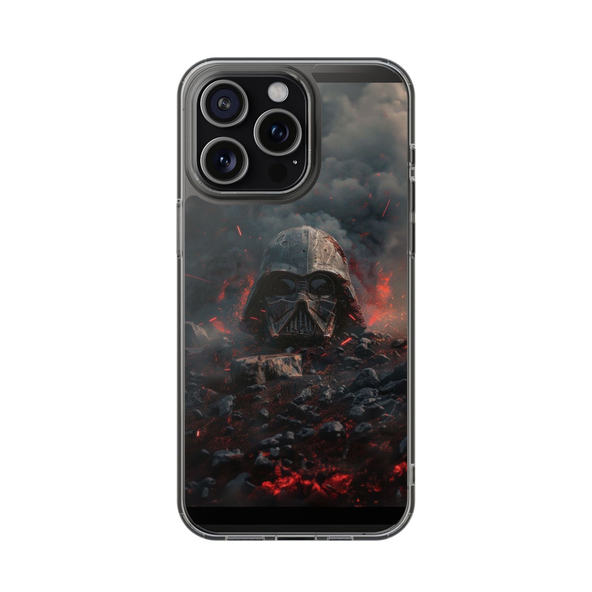Space Battle Damaged Helmet Clear Case for Space movie fans