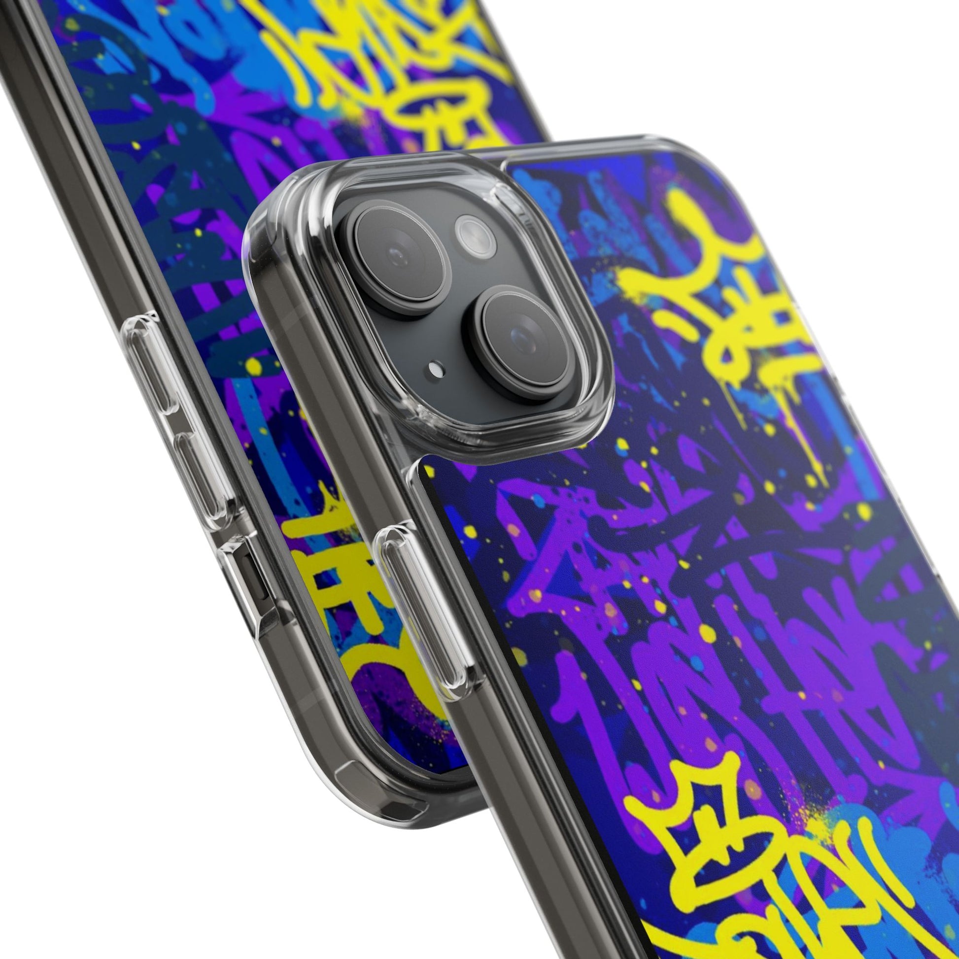Phone Case, Graffiti Hip Hop Design for Select Iphones and Samsung, Clear Cover,