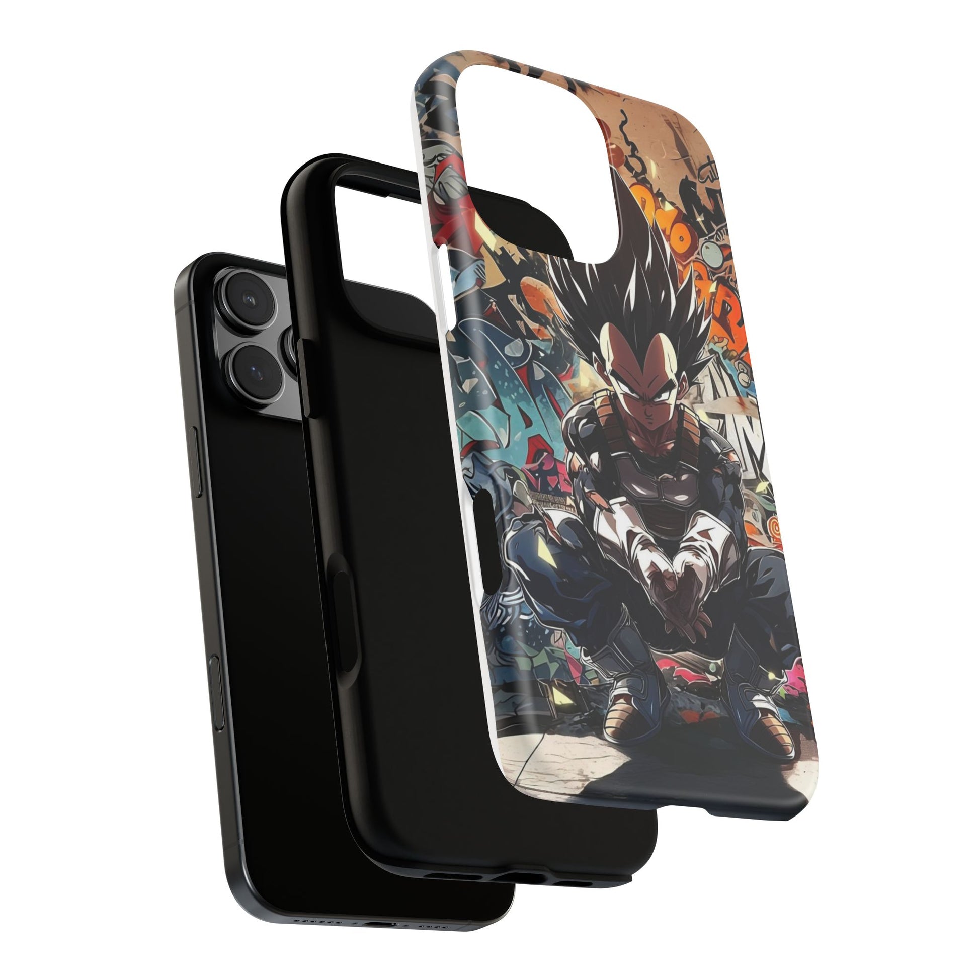 Anime Vegeta Dragon ball Z Tough Cases for iPhones, Samsung, and Pixel