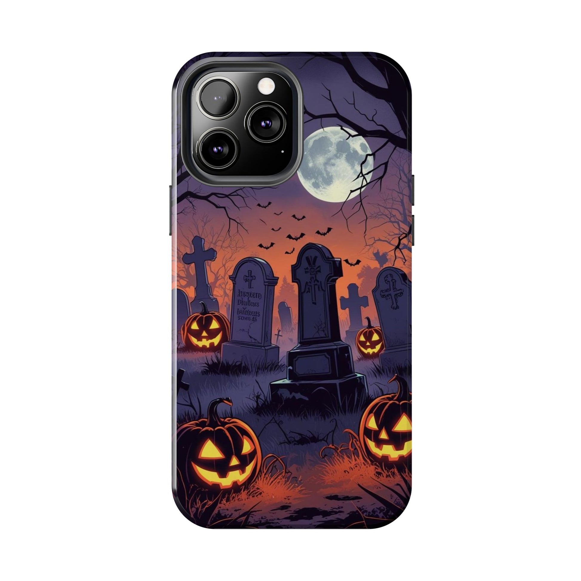 Graveyard Halloween Theme Phone Cases for iPhones & Samsung Phones