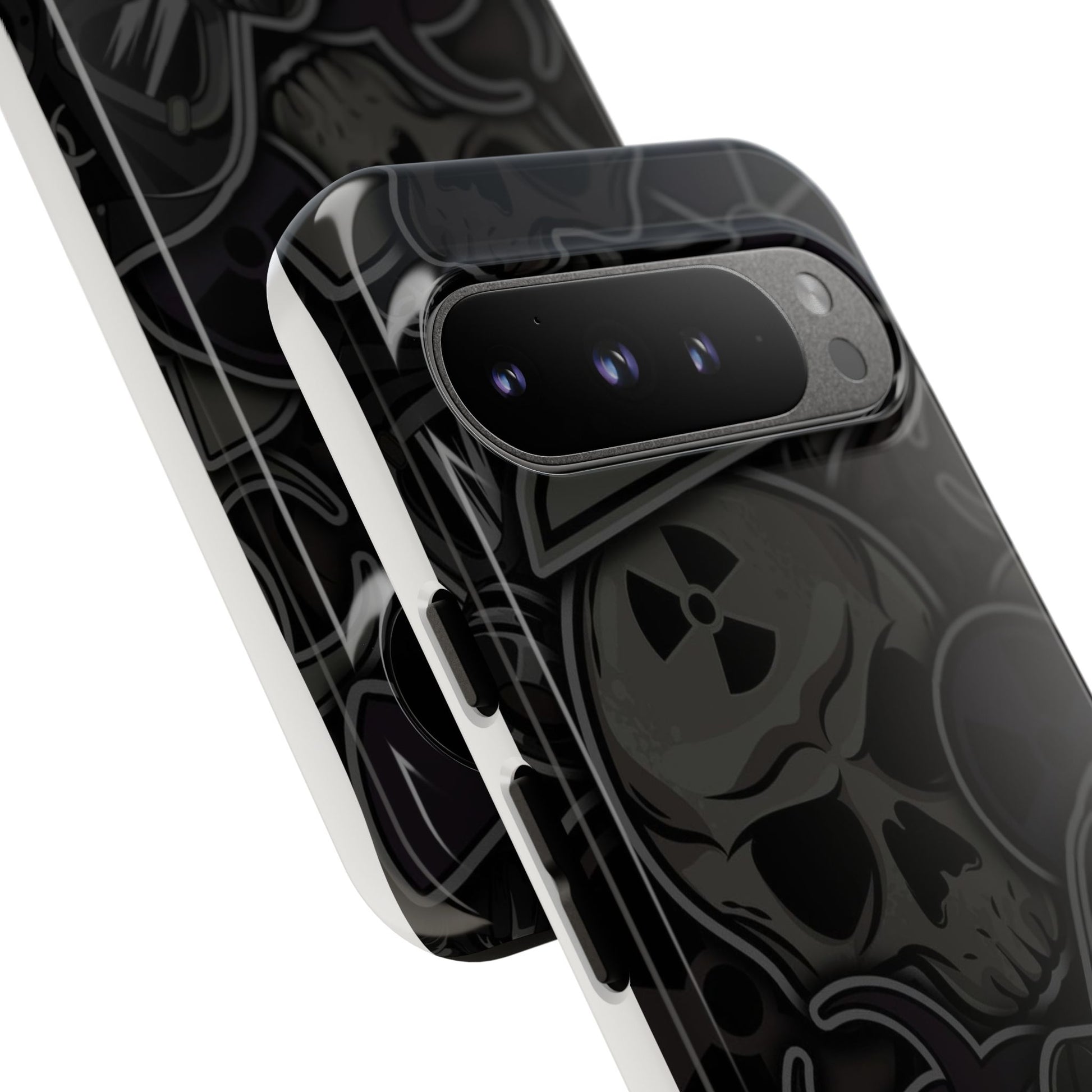 Tough Cases Phone Case, Edgy Skull Design Phone Cover, Gothic Cell Phone Shell