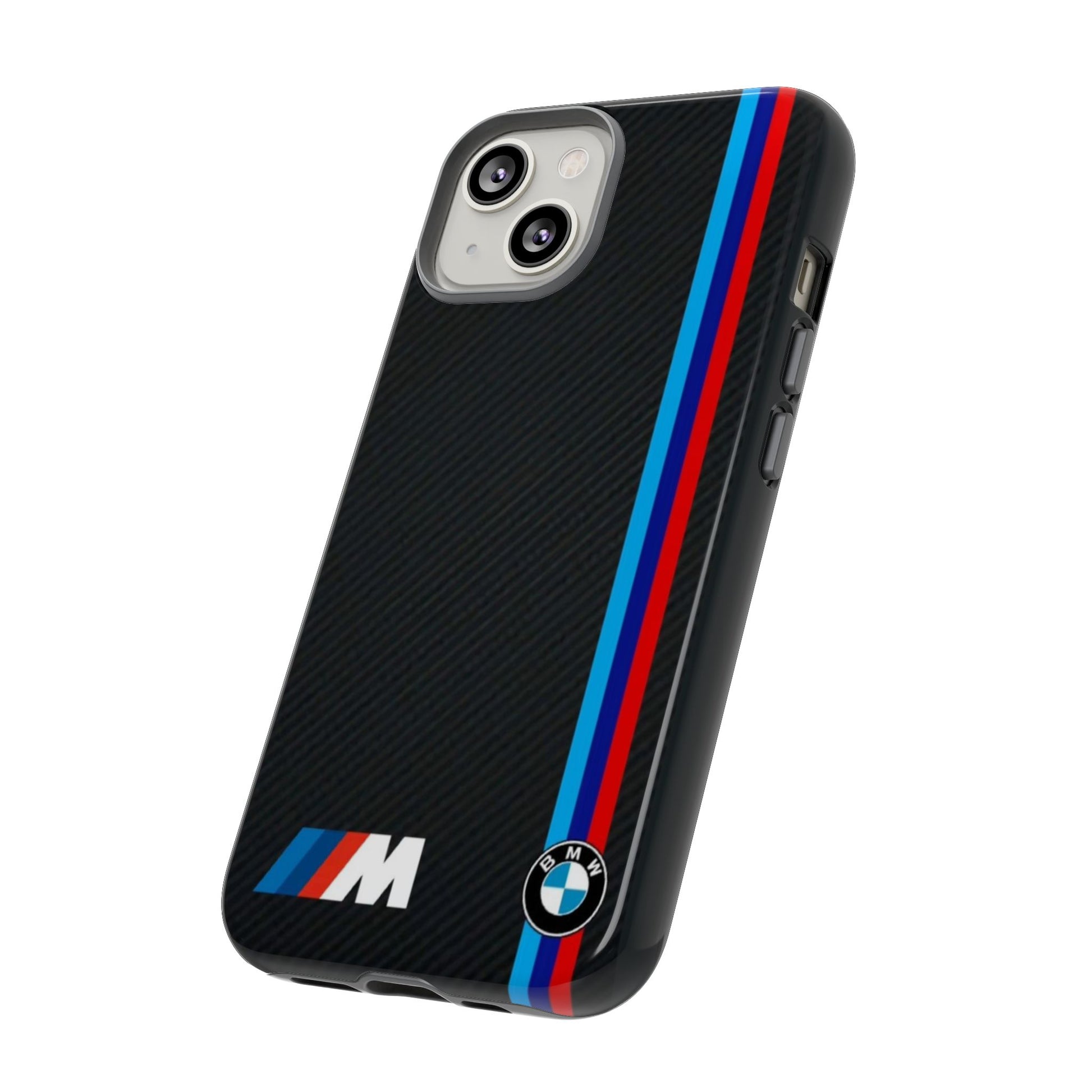 BMW M Stripes Carbon Fiber Design Tough Cases for iPhones, Samsung, and Pixel