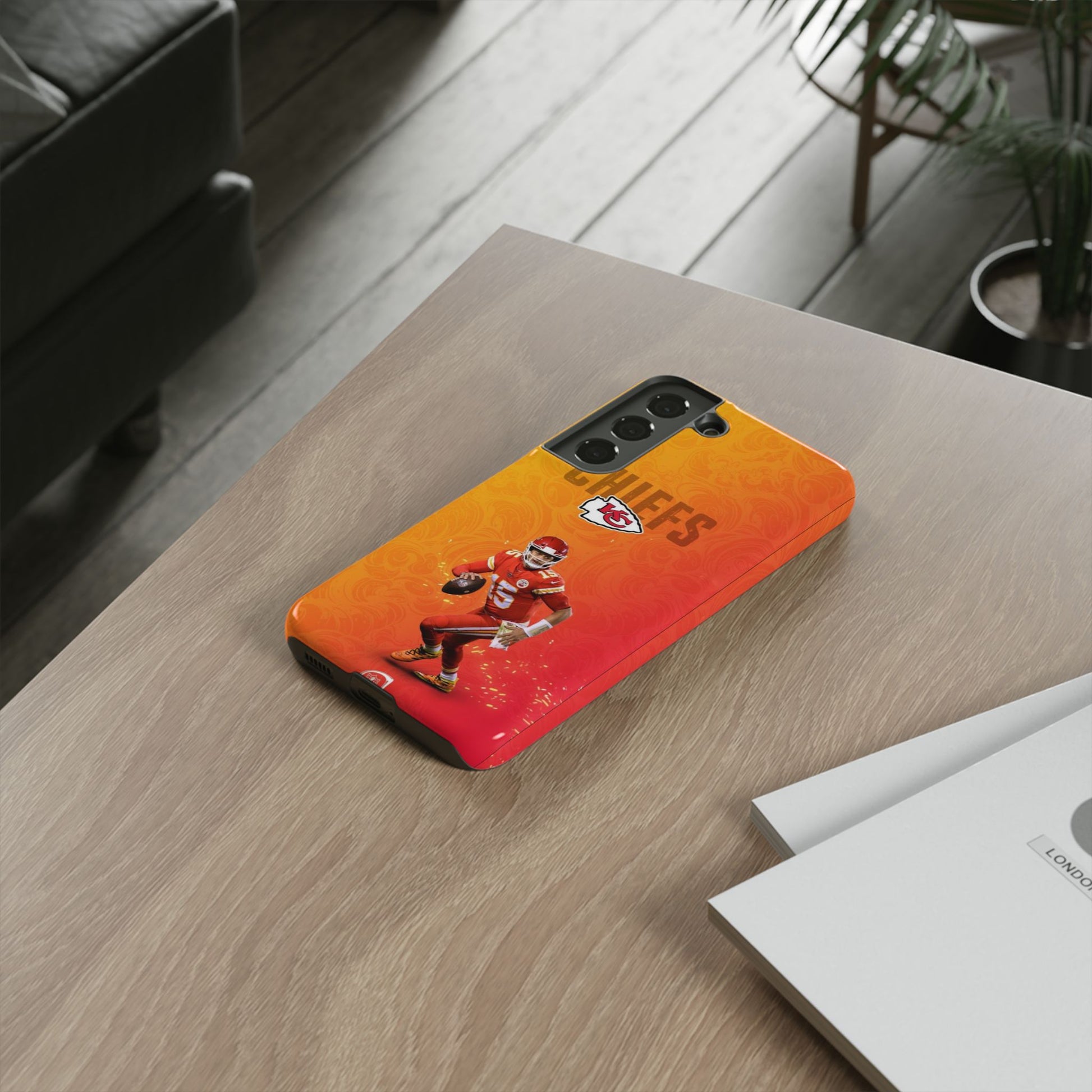 Kansas City Chiefs Patrick Mahomes Football Tough Cases for iPhones, Samsung, and Pixel