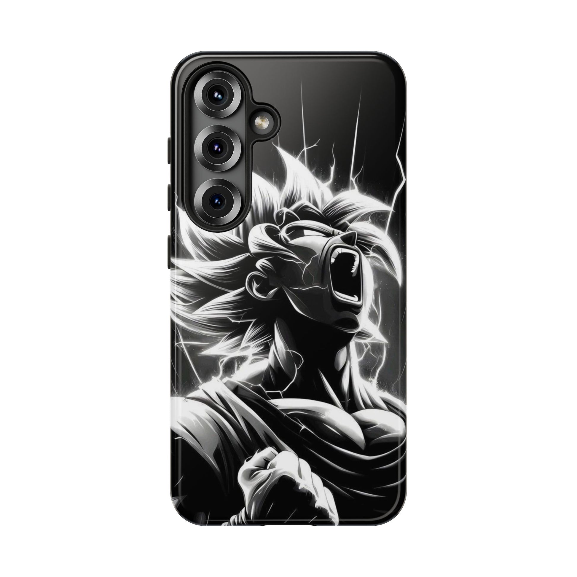Anime Saiyan Rage Dragon ball Z Tough Cases for iPhones, Samsung, and Pixel