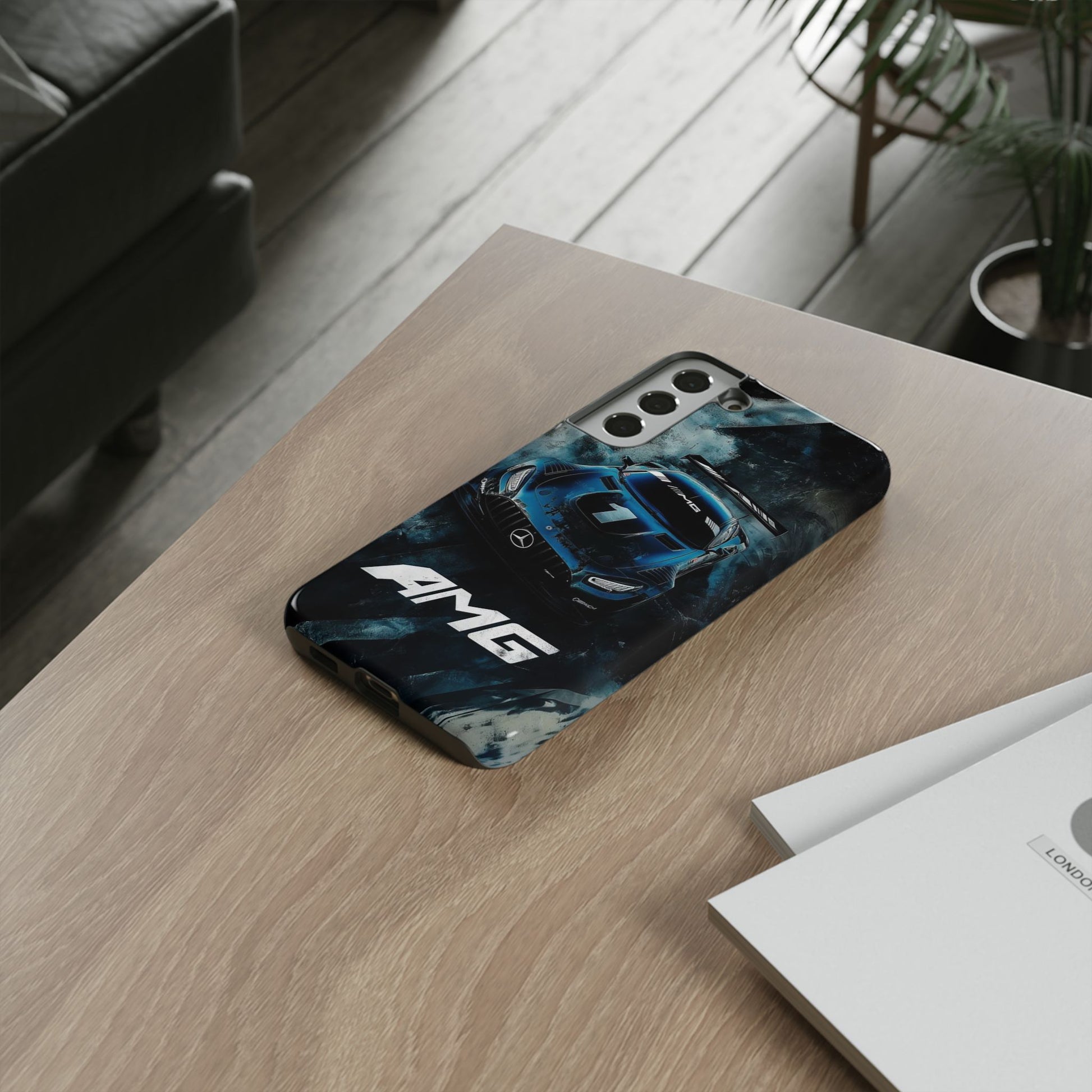 Mercedes AMG Racing Car Tough Cases for iPhones, Samsung, and Pixel
