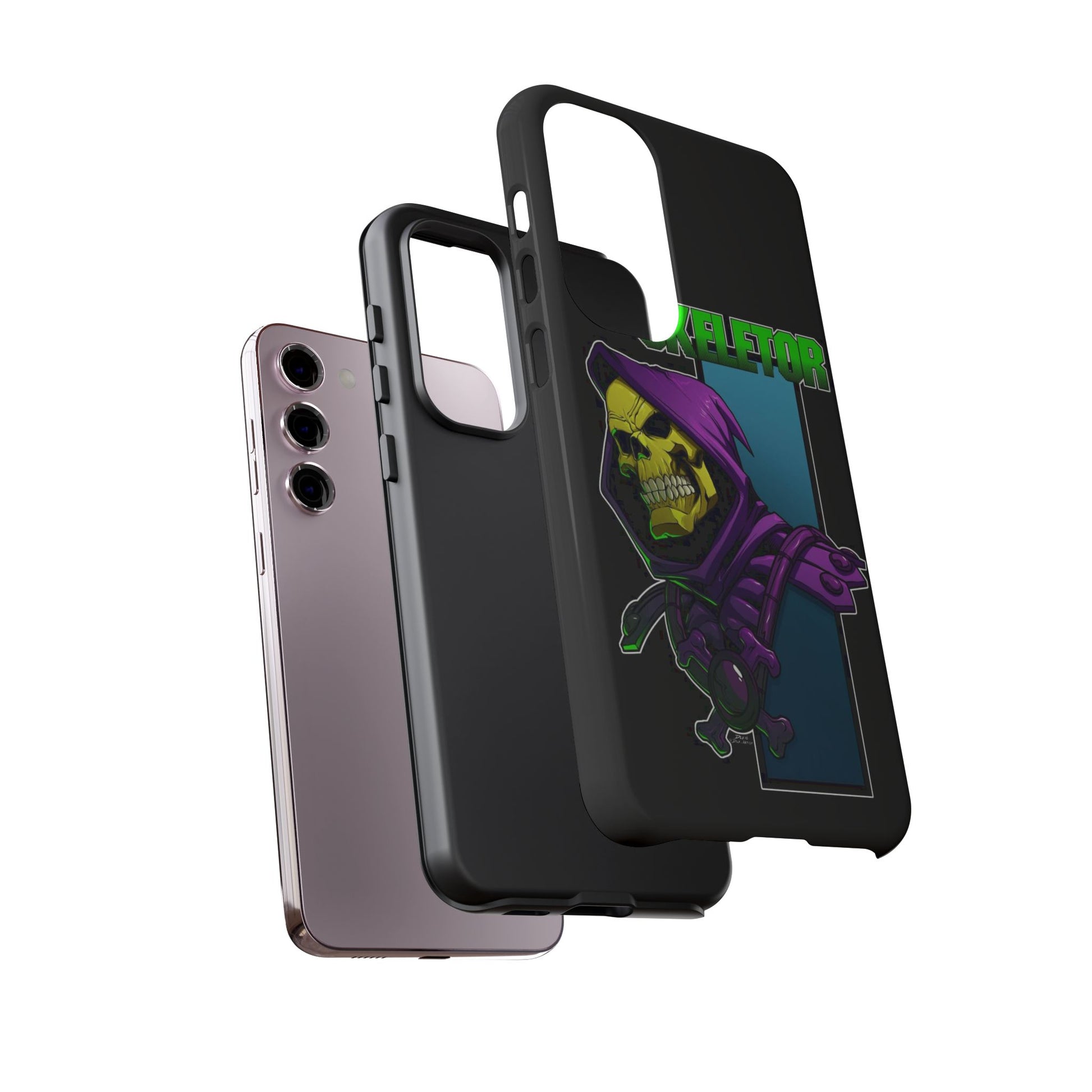 Skeletor Tough Cases for iPhones, Samsung, and Pixel