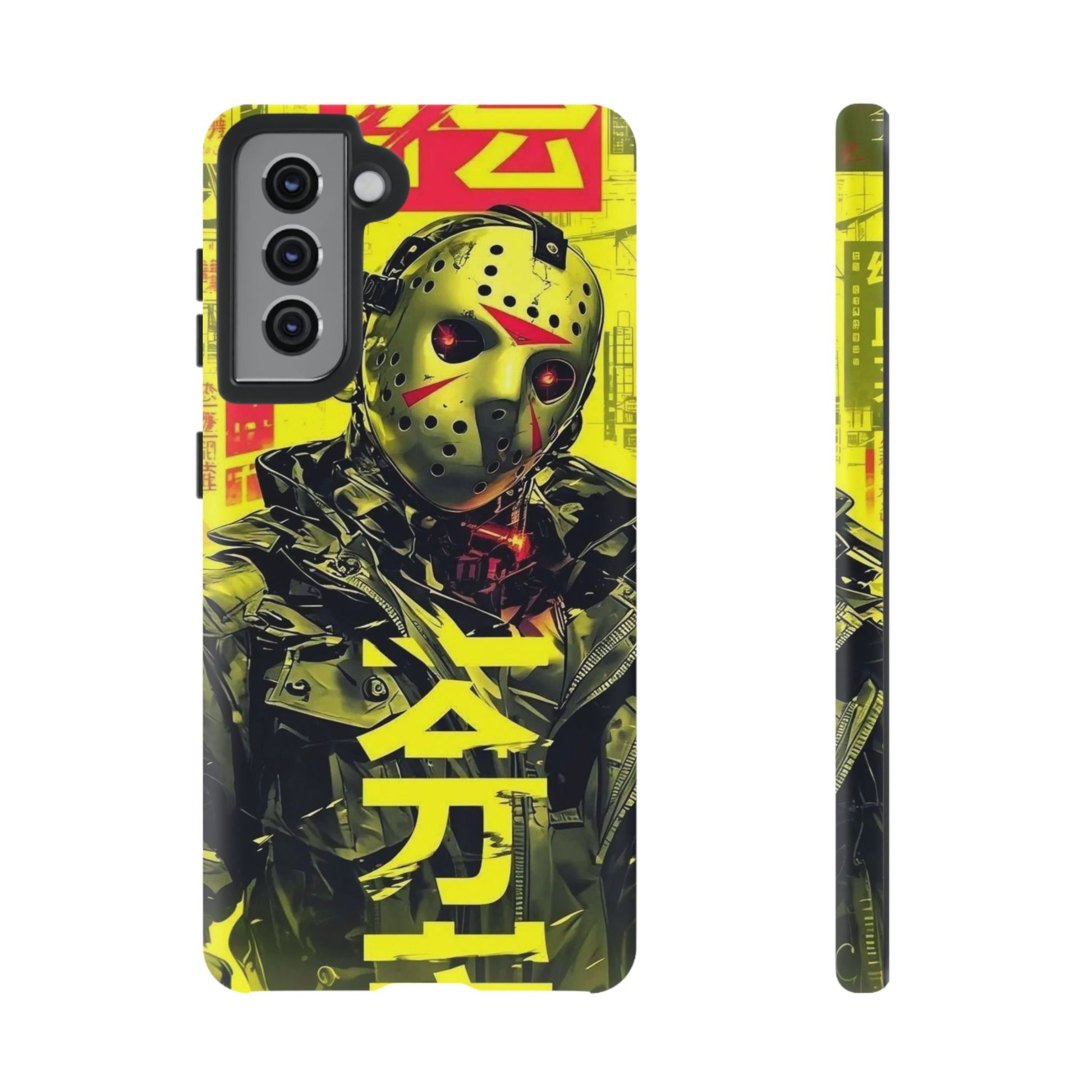 Cyberpunk X Jason Voorhees Tough Cases for iPhones, Samsung, and Pixel