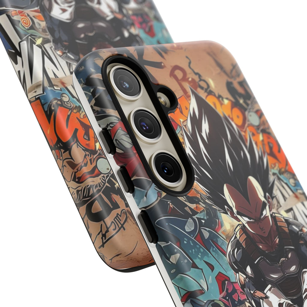 Anime Vegeta Dragon ball Z Tough Cases for iPhones, Samsung, and Pixel