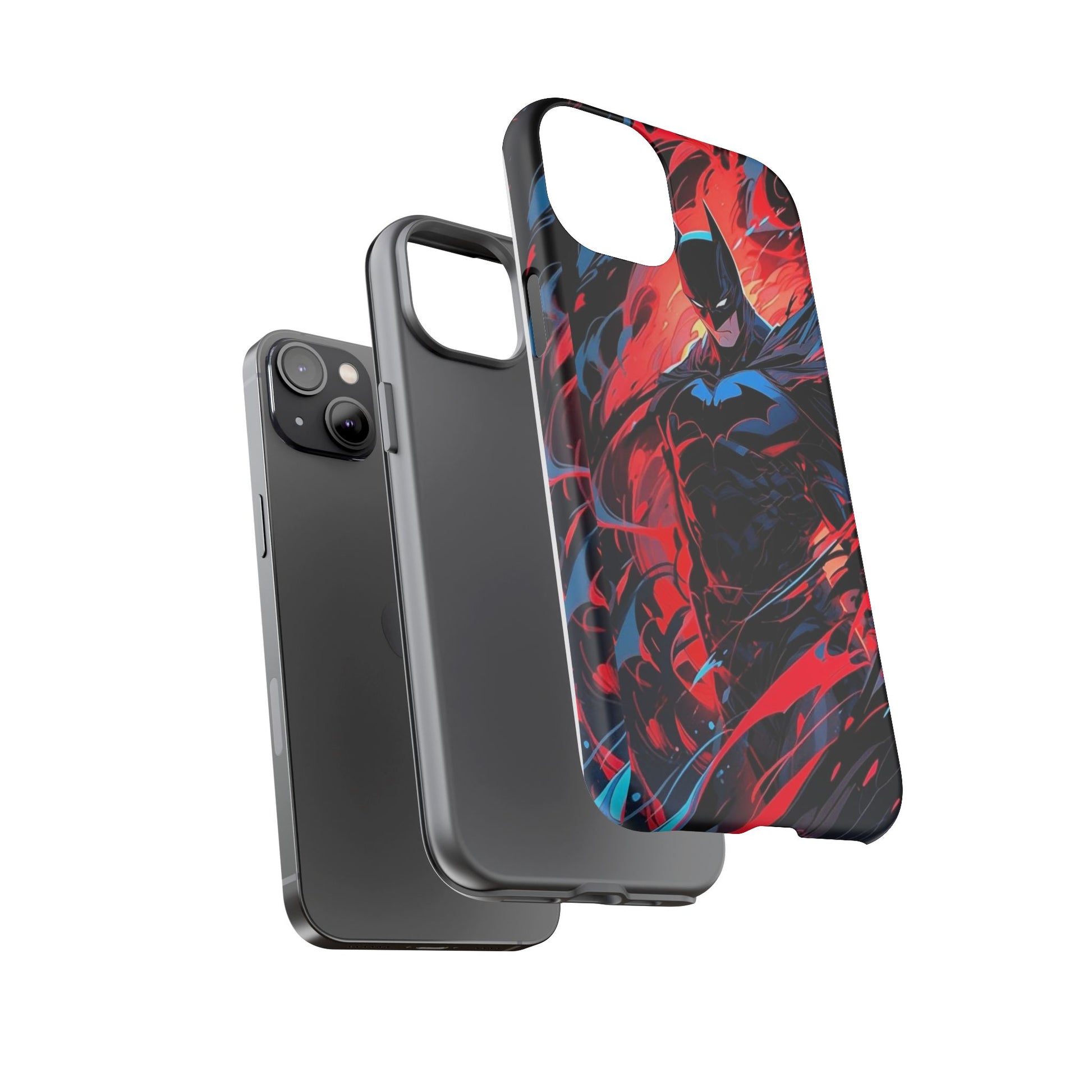 The Dark Knight Batman Art Tough Cases for iPhones, Samsung, and Pixel