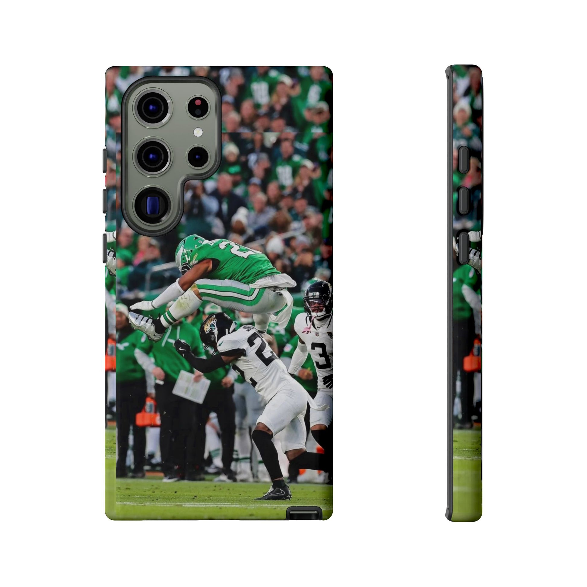 Saquon Barkley The Huddle Eagles Football Tough Cases for iPhones, Samsung, and Pixel