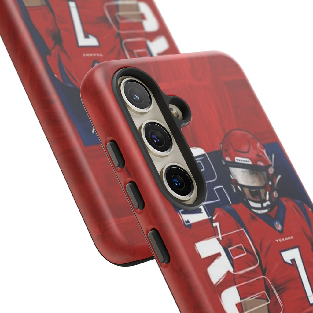 Houston Texans Football CJ Stroud Tough Cases for iPhones, Samsung, and Pixel