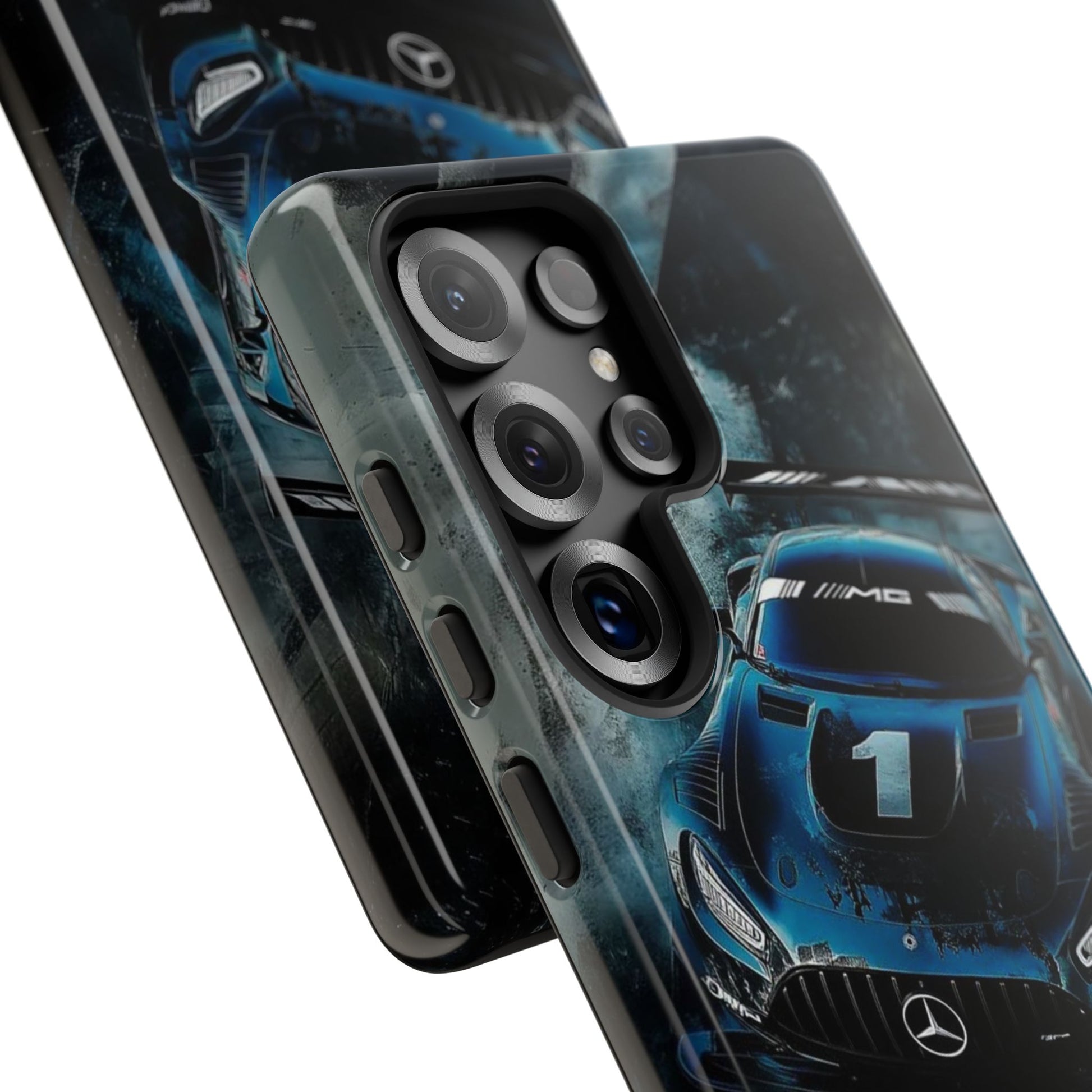 Mercedes AMG Racing Car Tough Cases for iPhones, Samsung, and Pixel