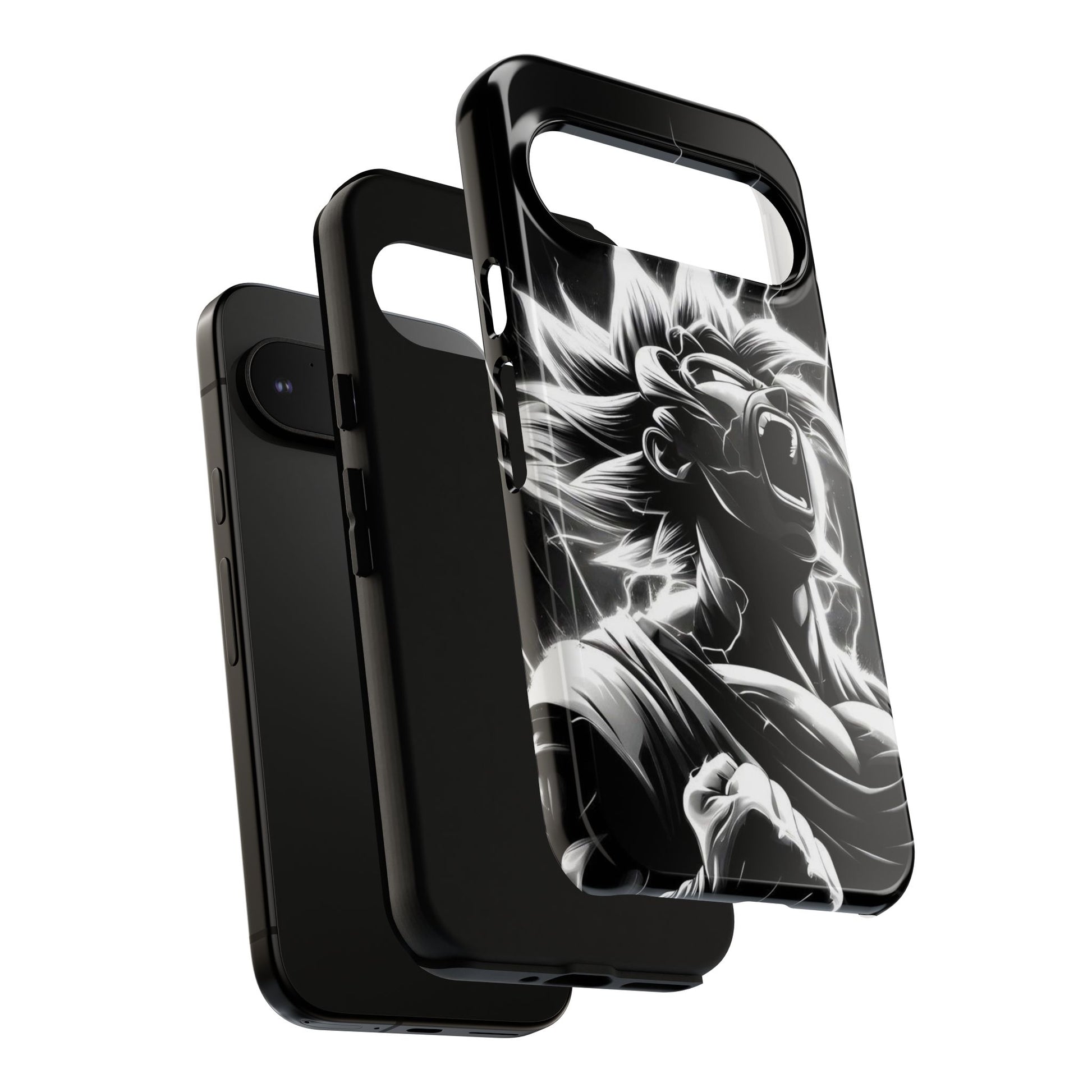 Anime Saiyan Rage Dragon ball Z Tough Cases for iPhones, Samsung, and Pixel