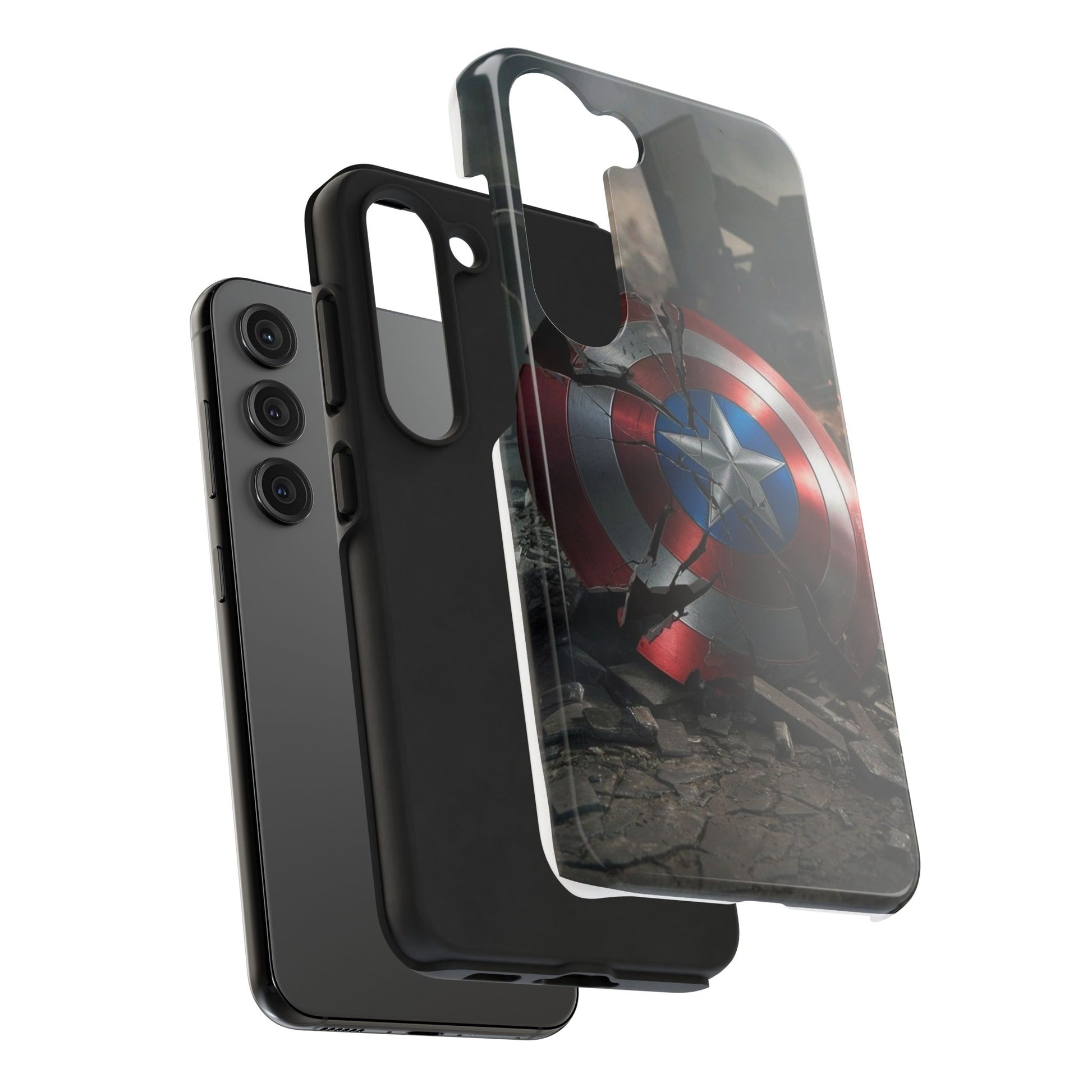 Capt. America Shield Tough Phone Cases for Iphones & Samsung Phones Durable