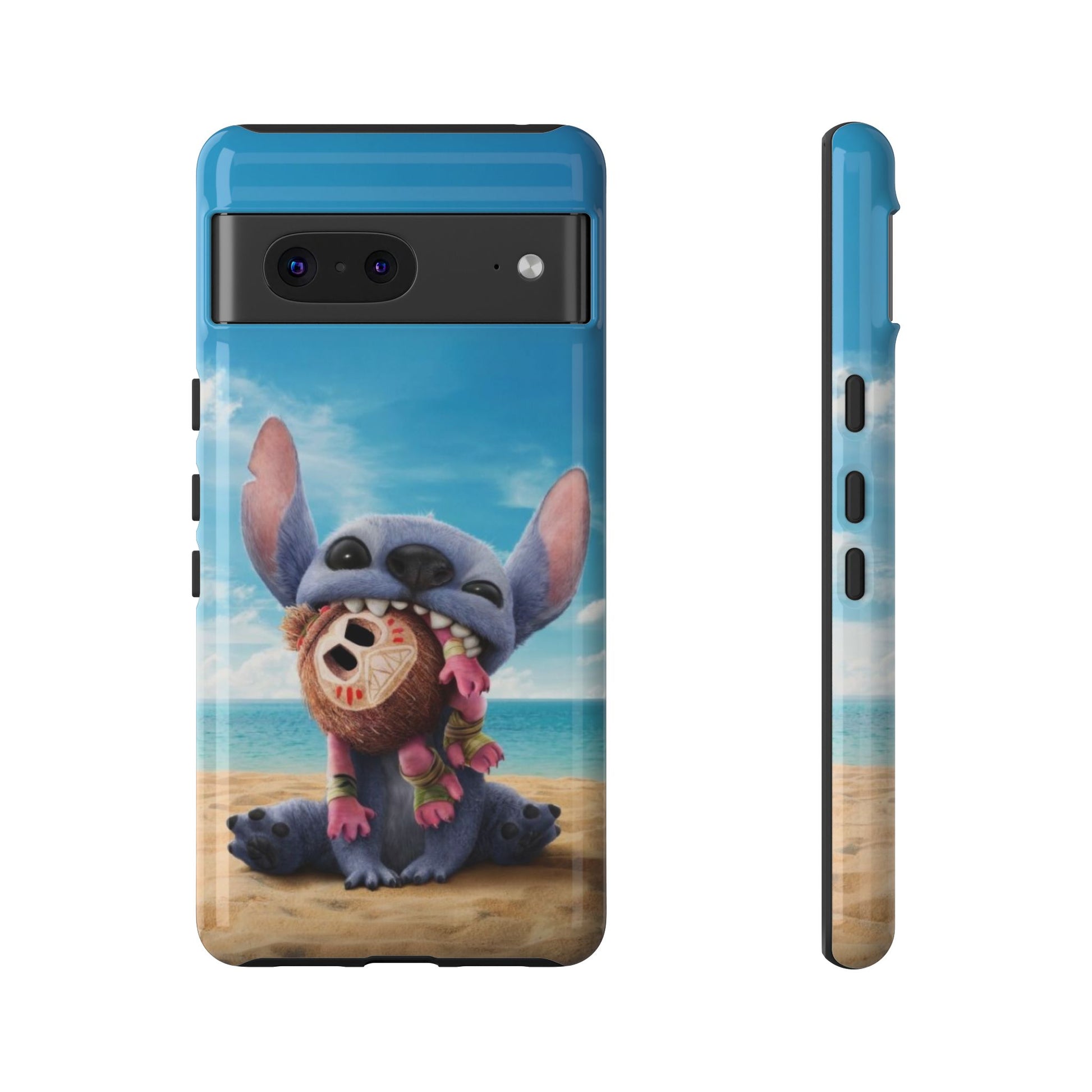 Stitch Beach Sunset Landscape Phone Case for iPhone, Samsung Galaxy, & Pixel Phones