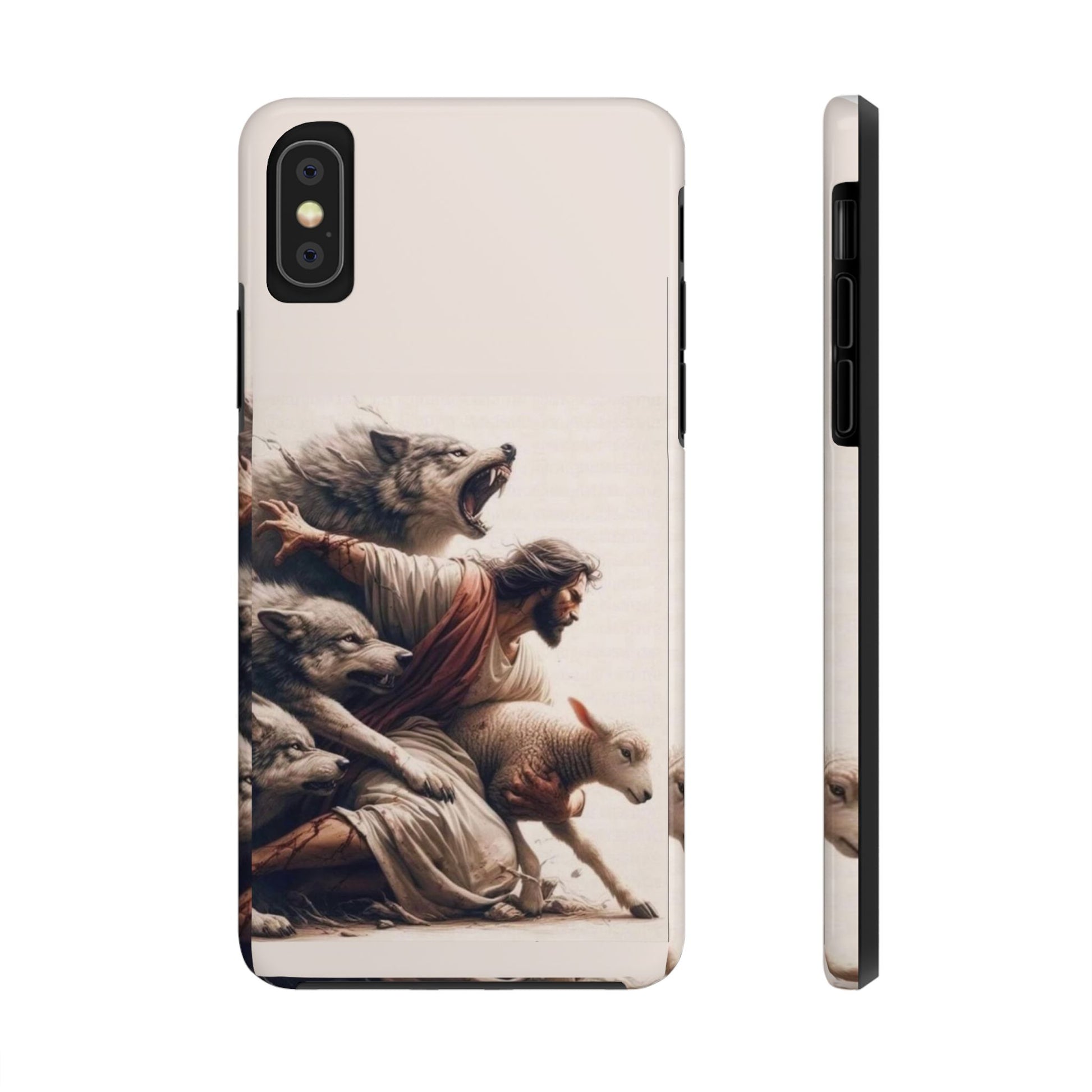 Jesus x Wolves Christian Themed Tough Phone Cases for Iphones & Samsung Phones
