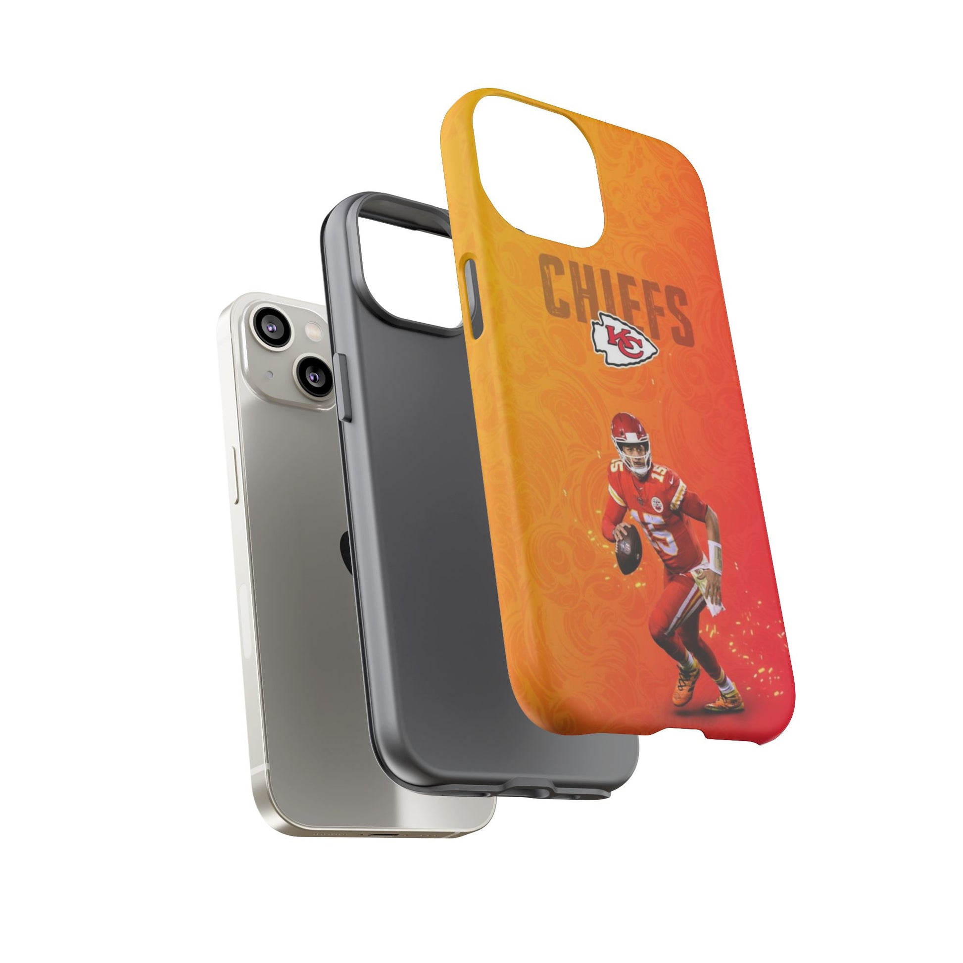 Kansas City Chiefs Patrick Mahomes Football Tough Cases for iPhones, Samsung, and Pixel