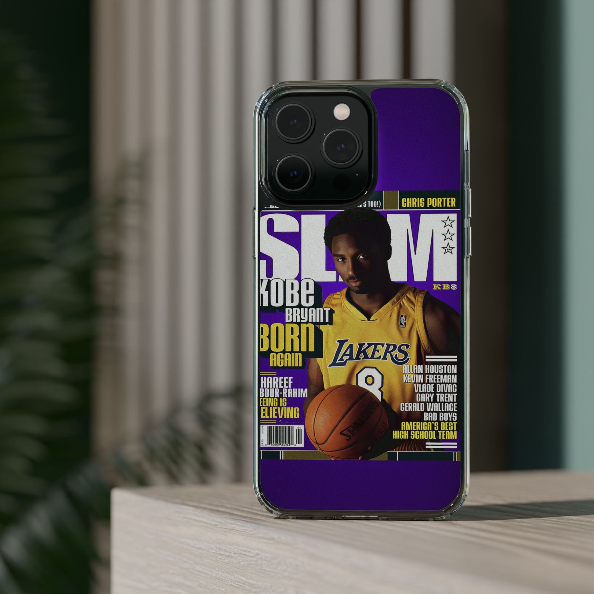 SLAM Cover Kobe Basketball Inspired design Clear Phone Cases