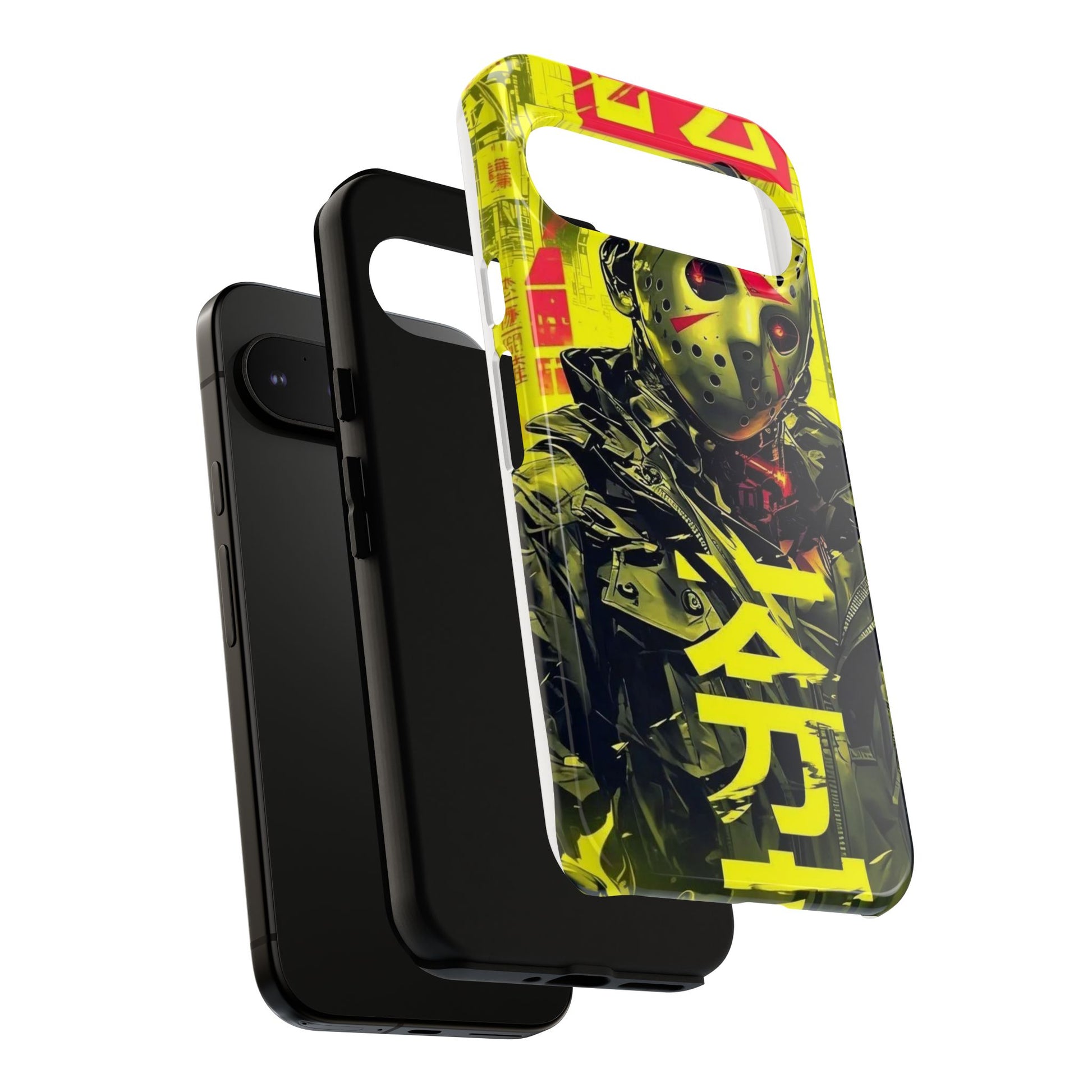 Cyberpunk X Jason Voorhees Tough Cases for iPhones, Samsung, and Pixel