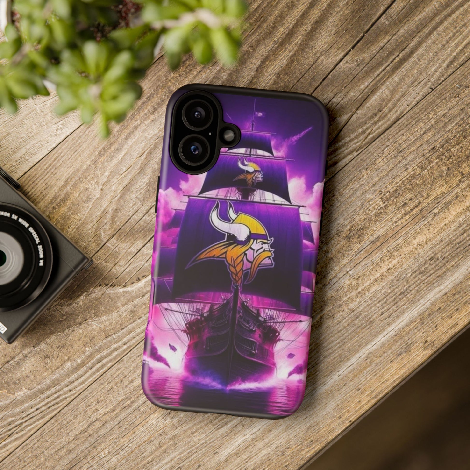 Minnesota Vikings Ship Football Phone Case, Tough Cases for iPhones, Samsung, and Pixel