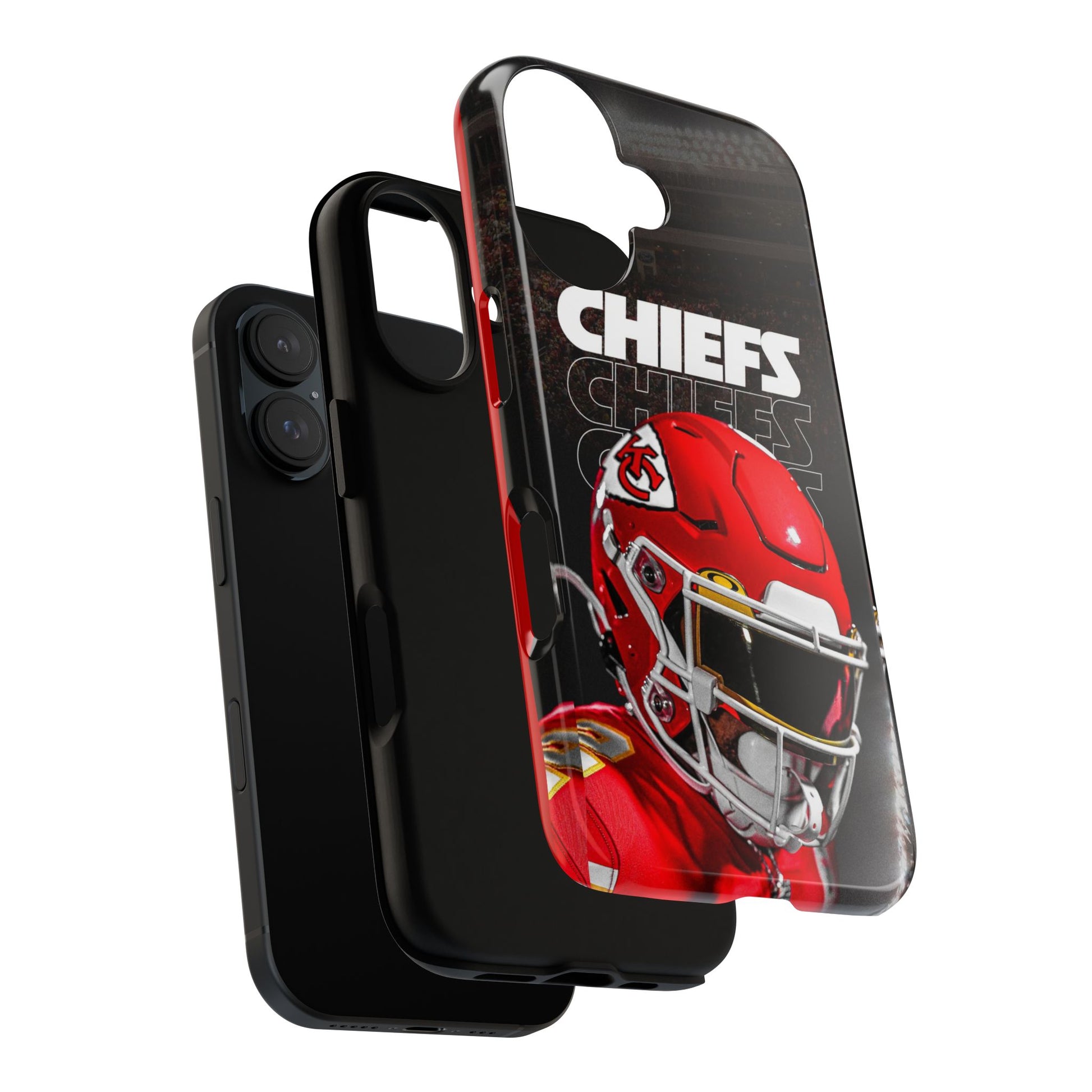Kansas City Chiefs Football Helmet Logo Tough Cases for iPhones, Samsung, and Pixel