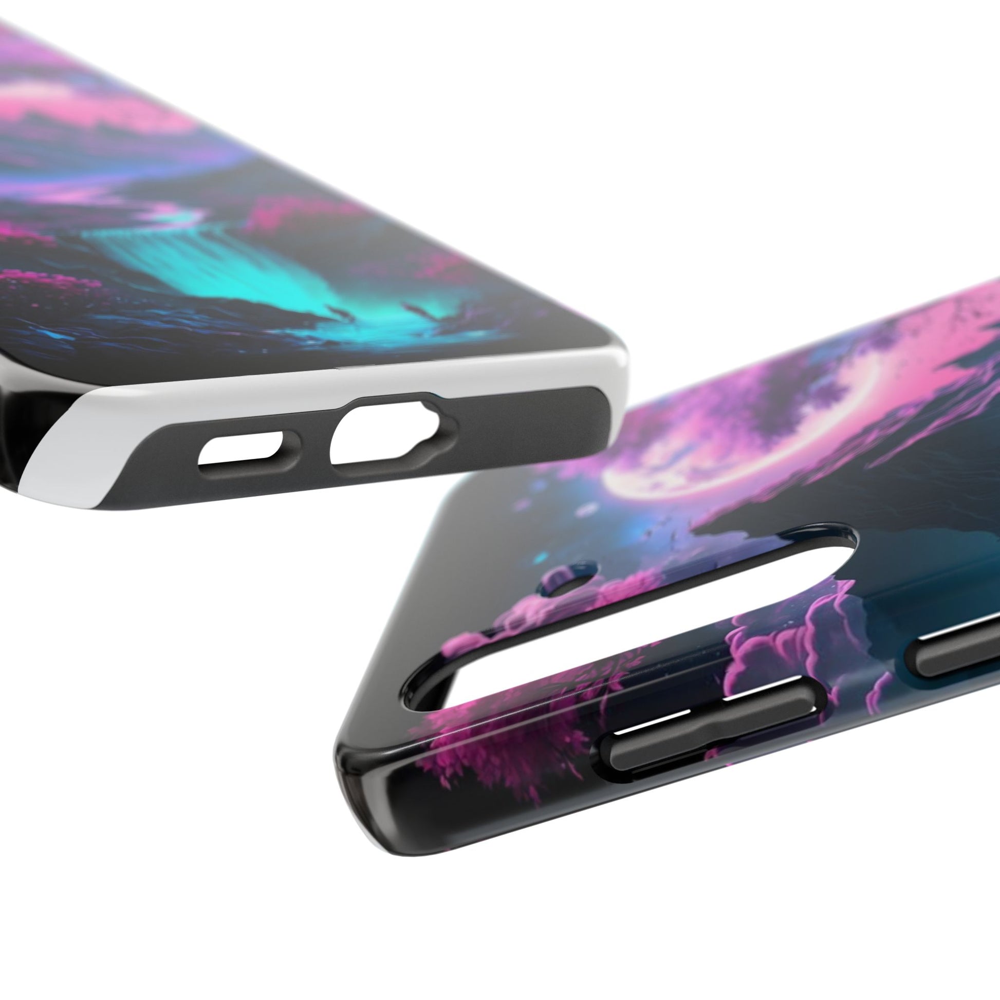 Cherry Blossoms in Japan Themed Tough Phone Cases for Iphones & Samsung Phones