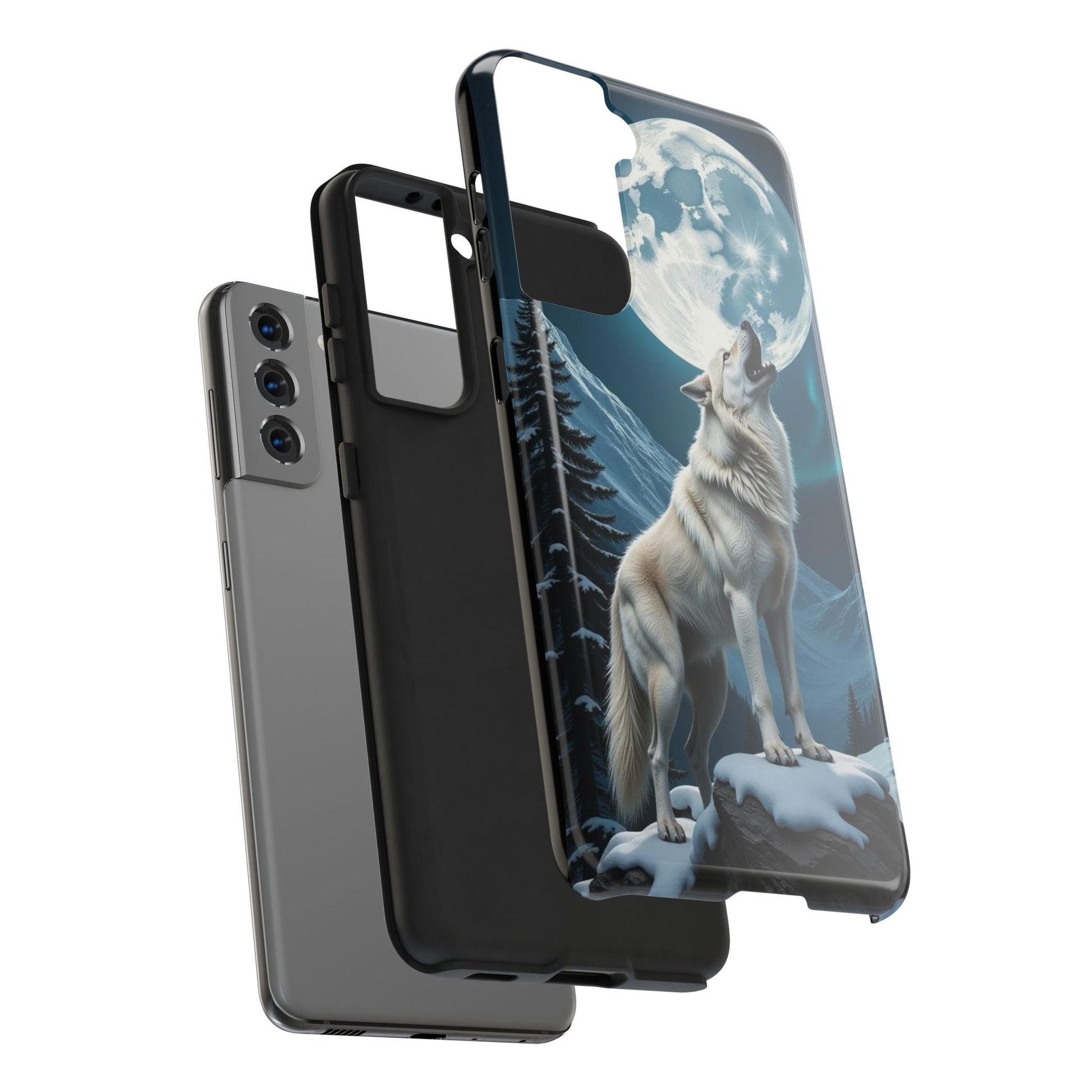 Howling Wolf Theme Phone Cases for iPhones & Samsung Phones