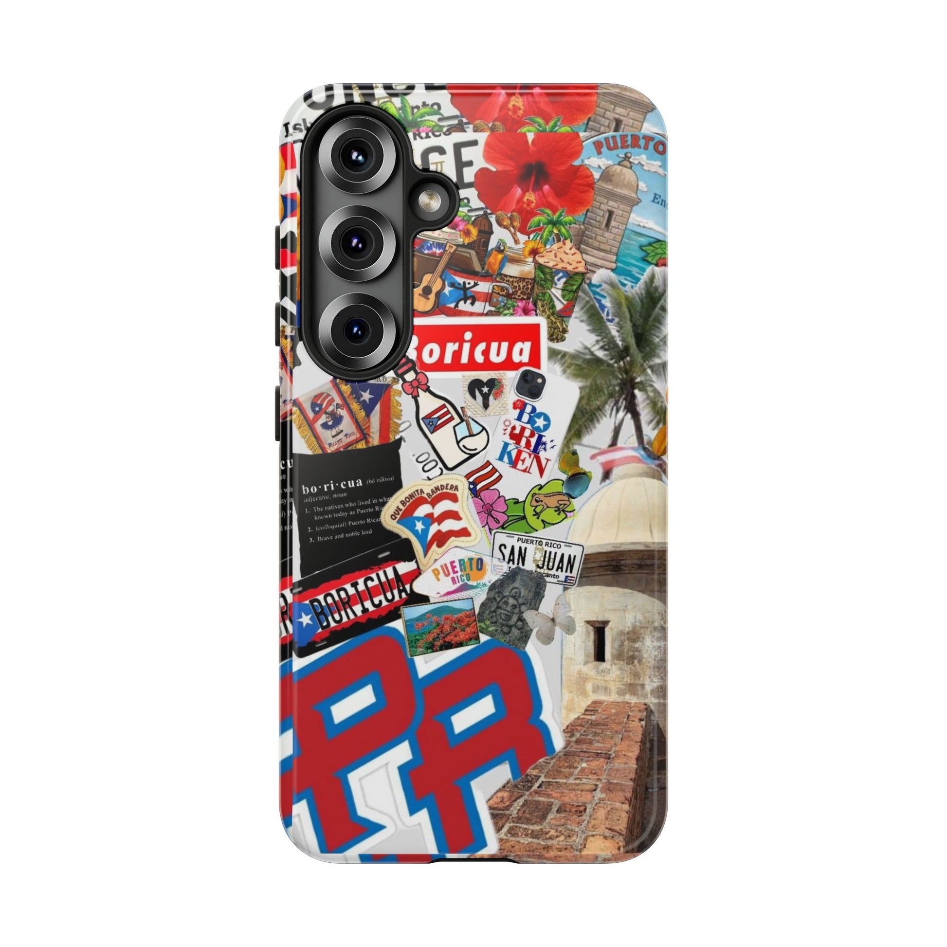 Puerto Rico Boricua Art Tough Cases for iPhones, Samsung, and Pixel