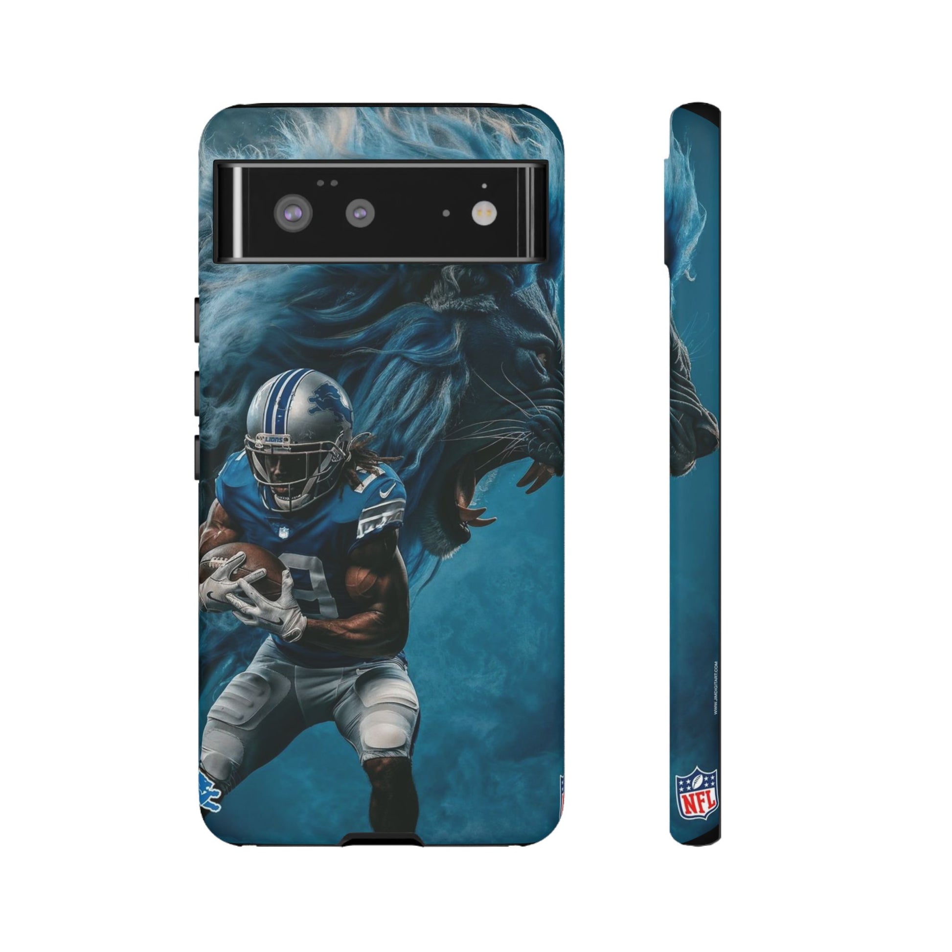 Detroit Lions Player Football Phone Case, Tough Cases for iPhones, Samsung, and Pixel