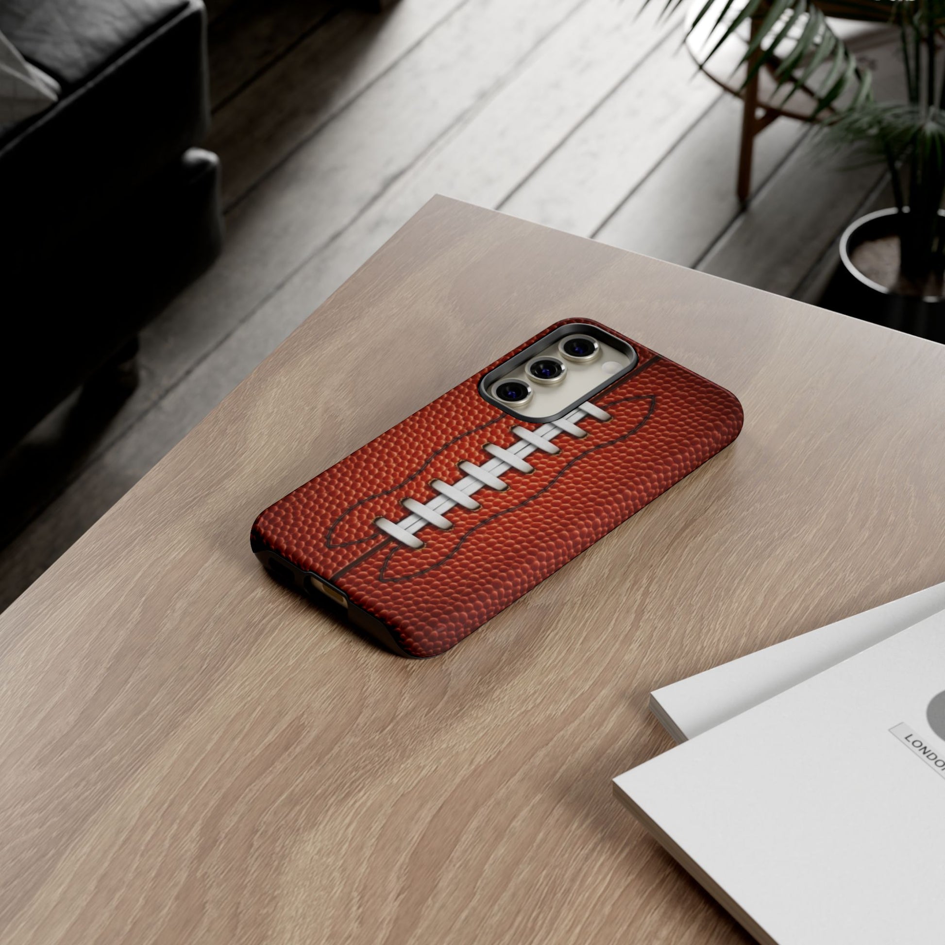 Football Pigskin Print Tough Cases for iPhones, Samsung, and Pixel