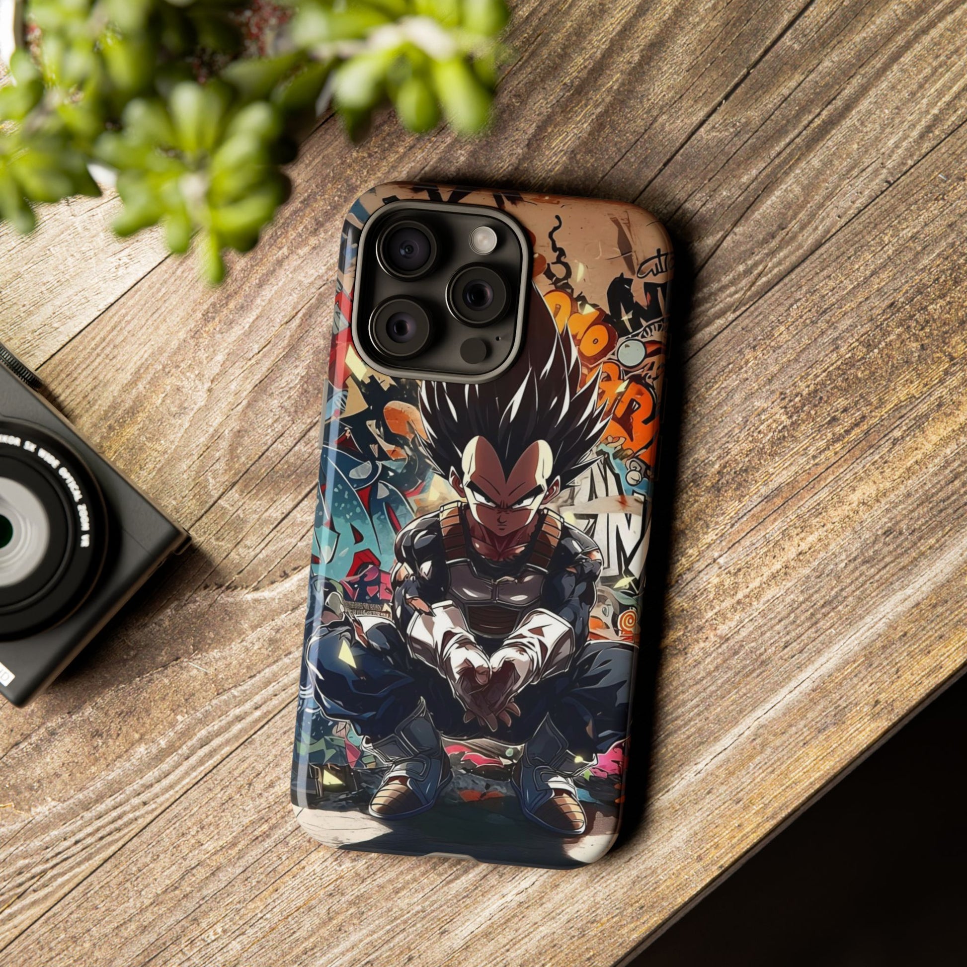 Anime Vegeta Dragon ball Z Tough Cases for iPhones, Samsung, and Pixel