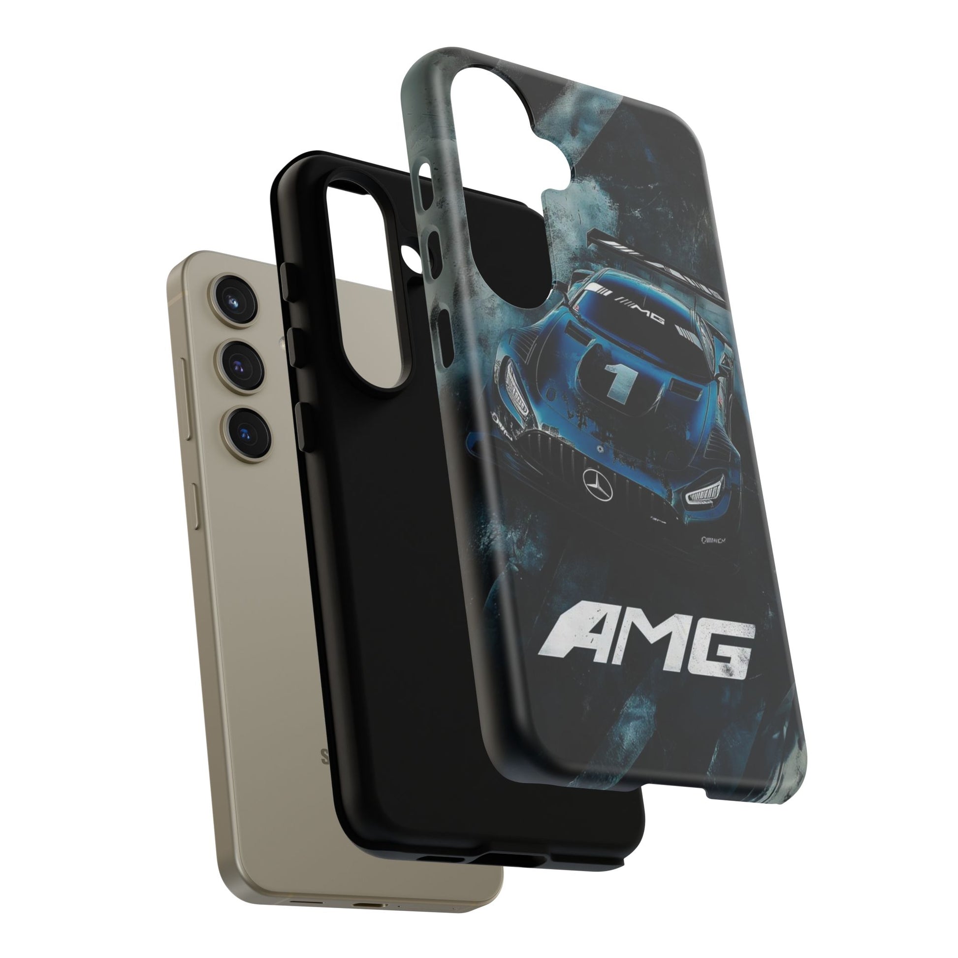 Mercedes AMG Racing Car Tough Cases for iPhones, Samsung, and Pixel