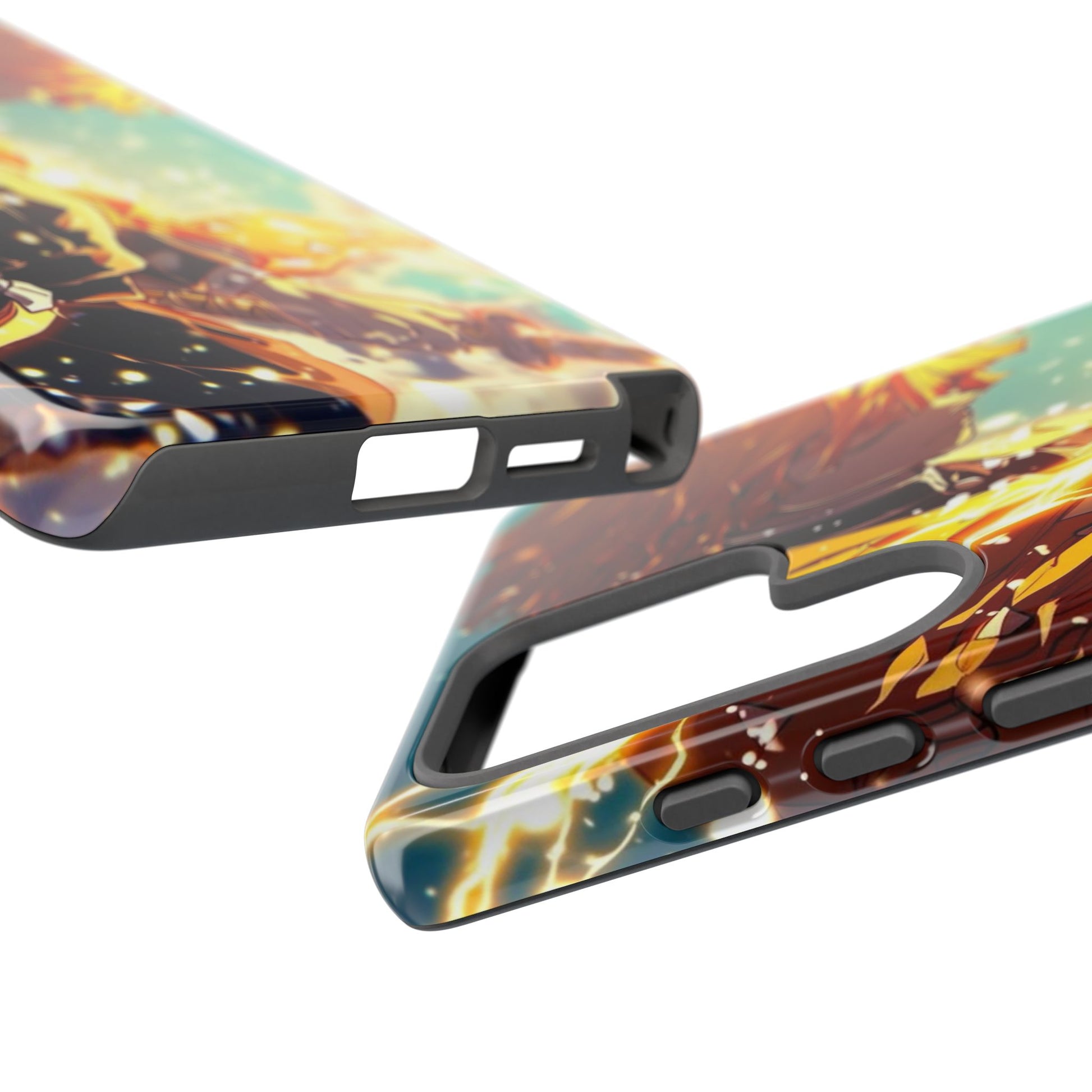 Demon Slayer Zenitsu Anime Theme Phone Case, Tough Cases for iPhones, Samsung, and Pixel