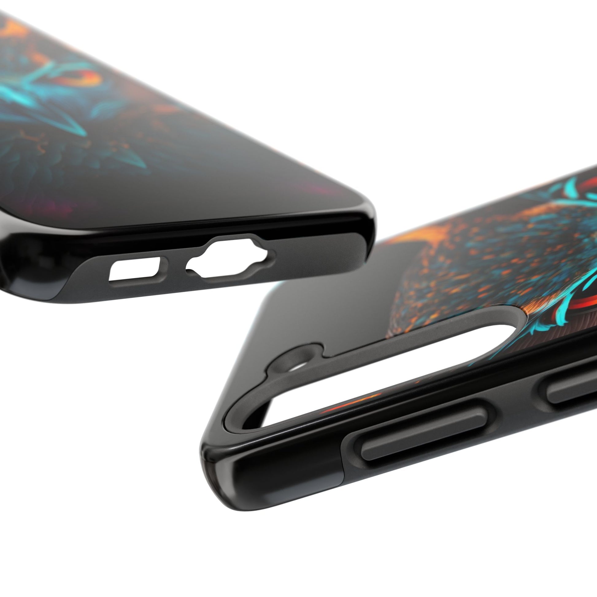 Neon Owl Theme Phone Cases for iPhones & Samsung Phones