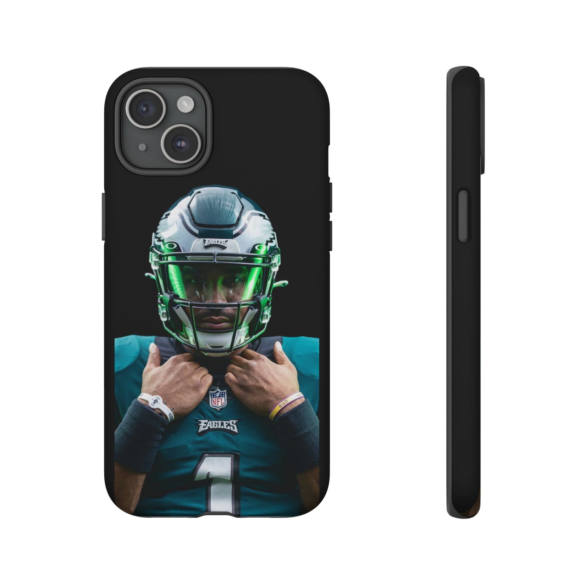 Eagles Football Jalen Hurts Tough Cases for iPhones, Samsung, and Pixel