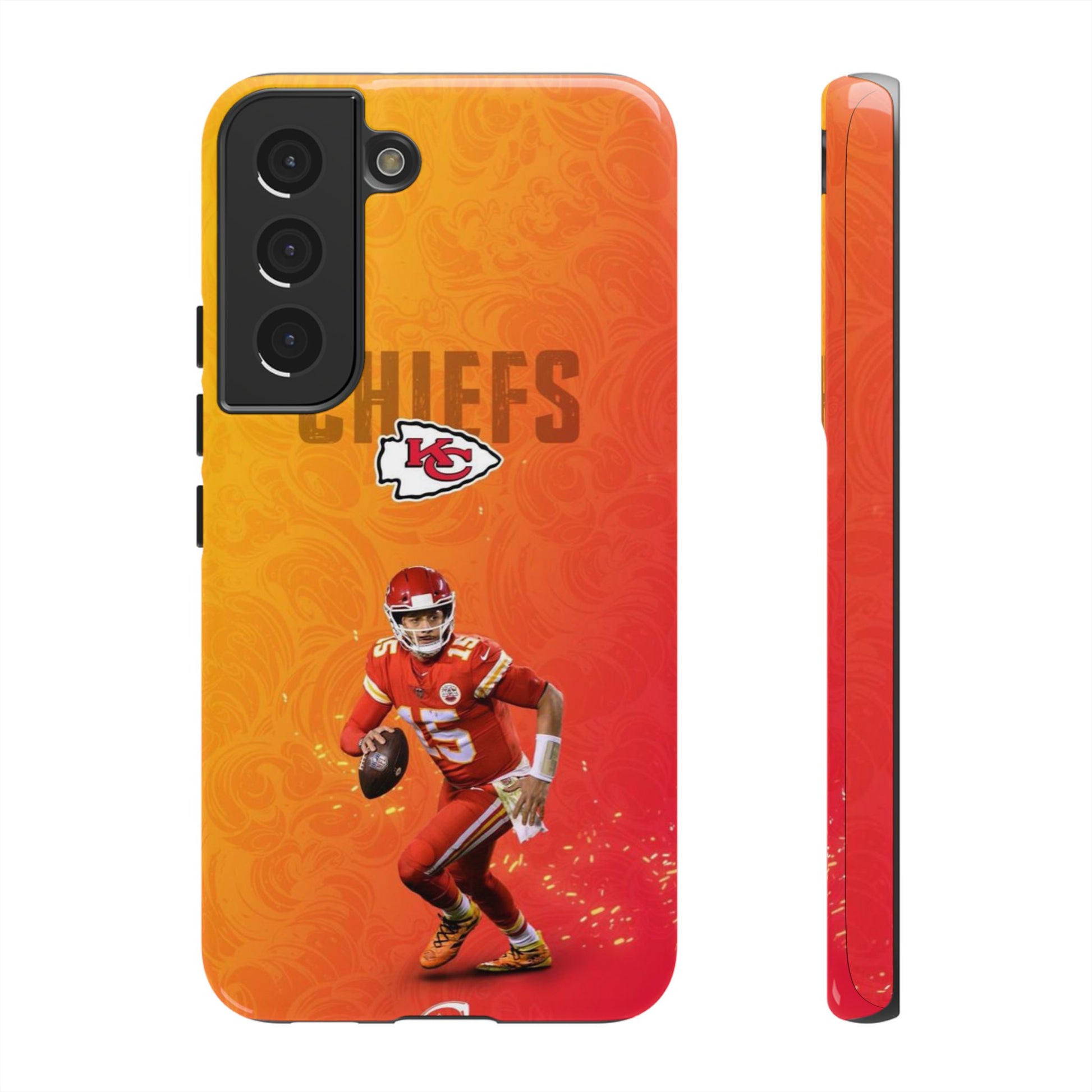 Kansas City Chiefs Patrick Mahomes Football Tough Cases for iPhones, Samsung, and Pixel