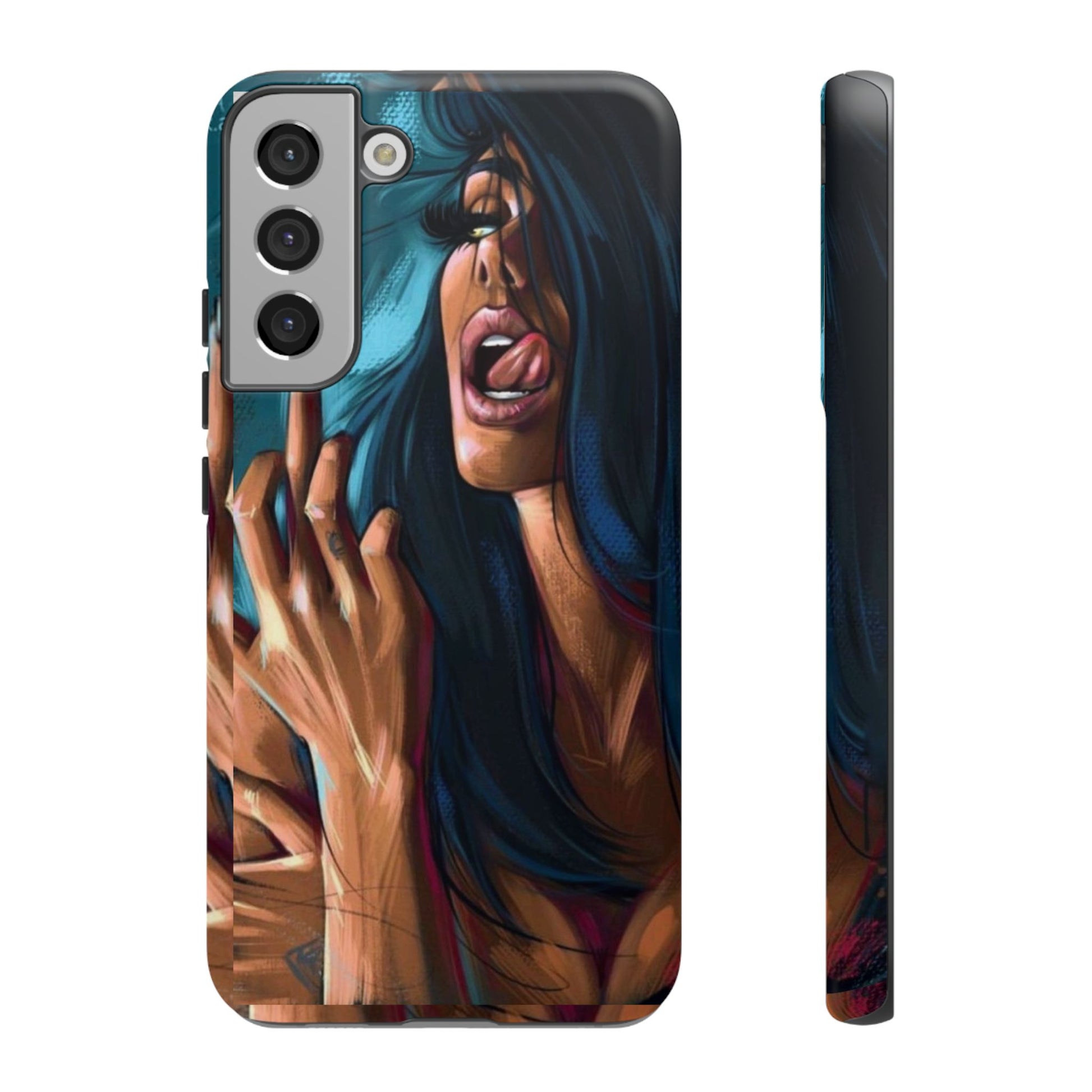Tough Girl Theme Urban Design Cases for iPhones, Samsung, and Pixel