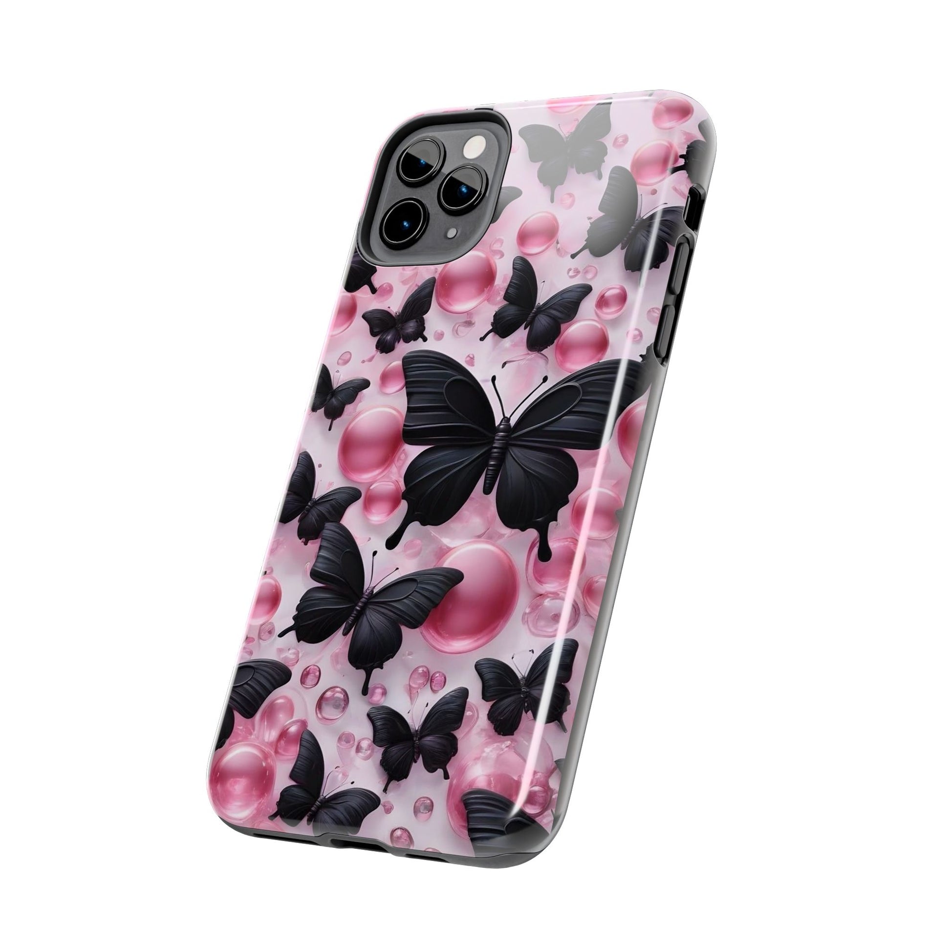 Pearls and Butterflies Theme Phone Cases for iPhones & Samsung Phones
