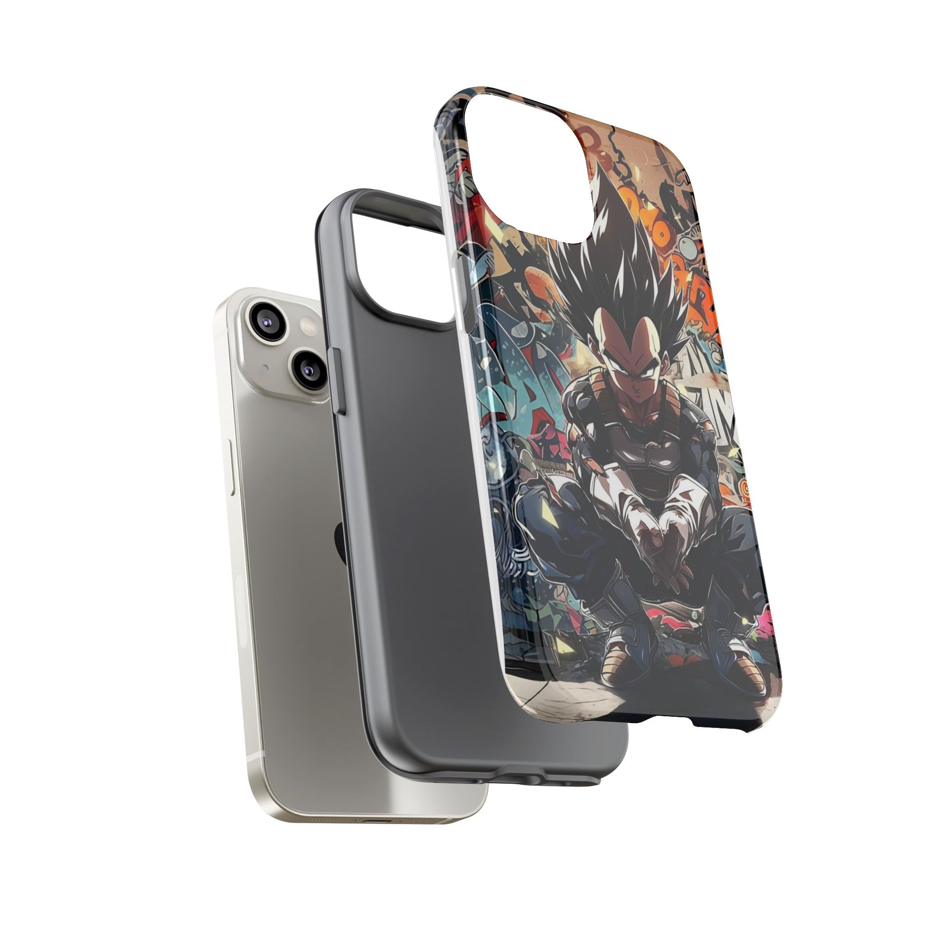Anime Vegeta Dragon ball Z Tough Cases for iPhones, Samsung, and Pixel